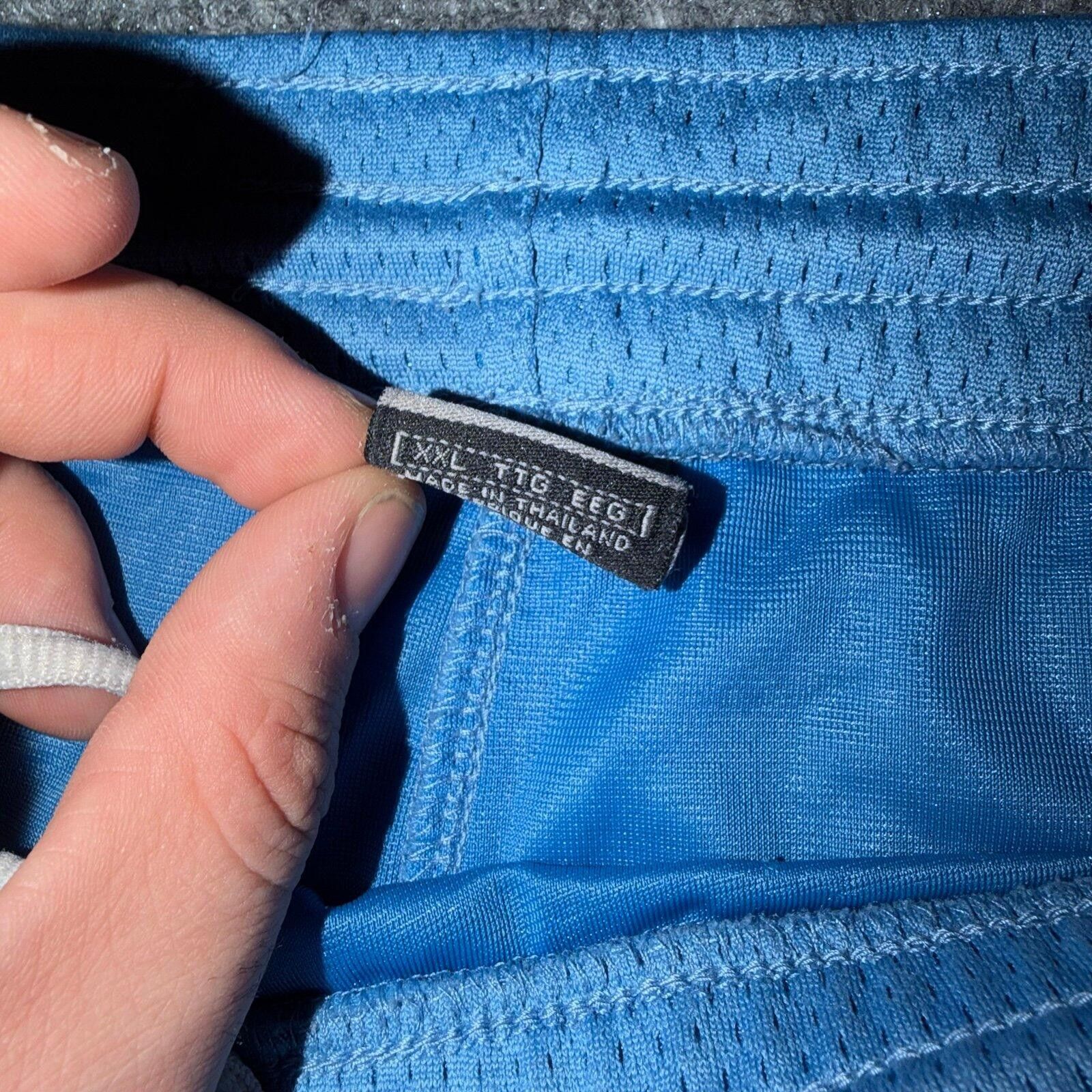 Nike Nike Grey Tag Baby Blue Baggy Mesh Hoop Shorts Mens 2XL Size US 40 / EU 56 - 2 Thumbnail