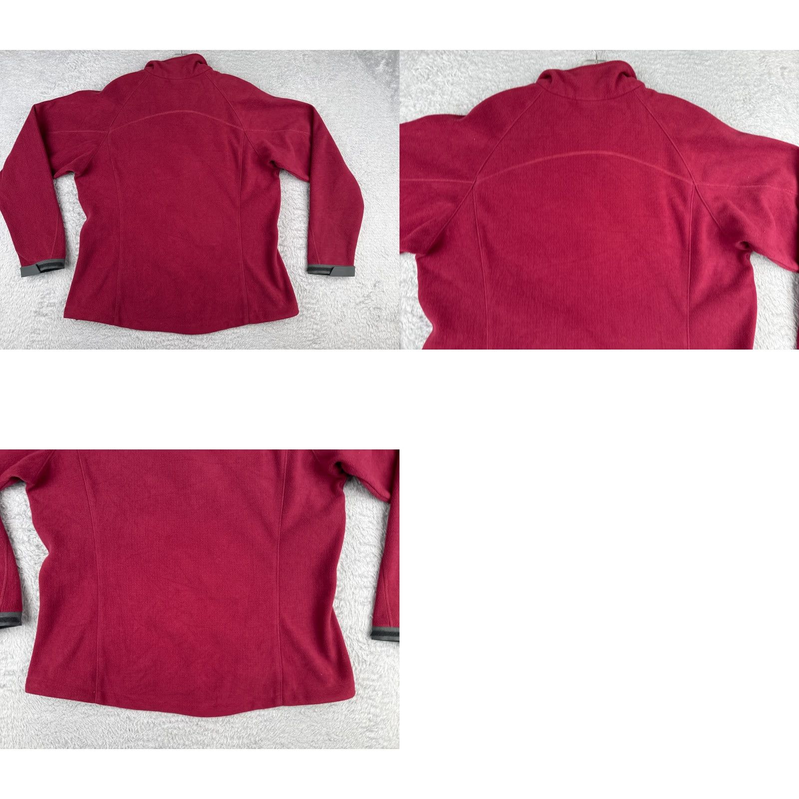 Vintage REI Jacket Womens Extra Large Red Full Zip Fleece Polyester Mock Neck Pockets Size XL / US 12-14 / IT 48-50 - 9 Thumbnail