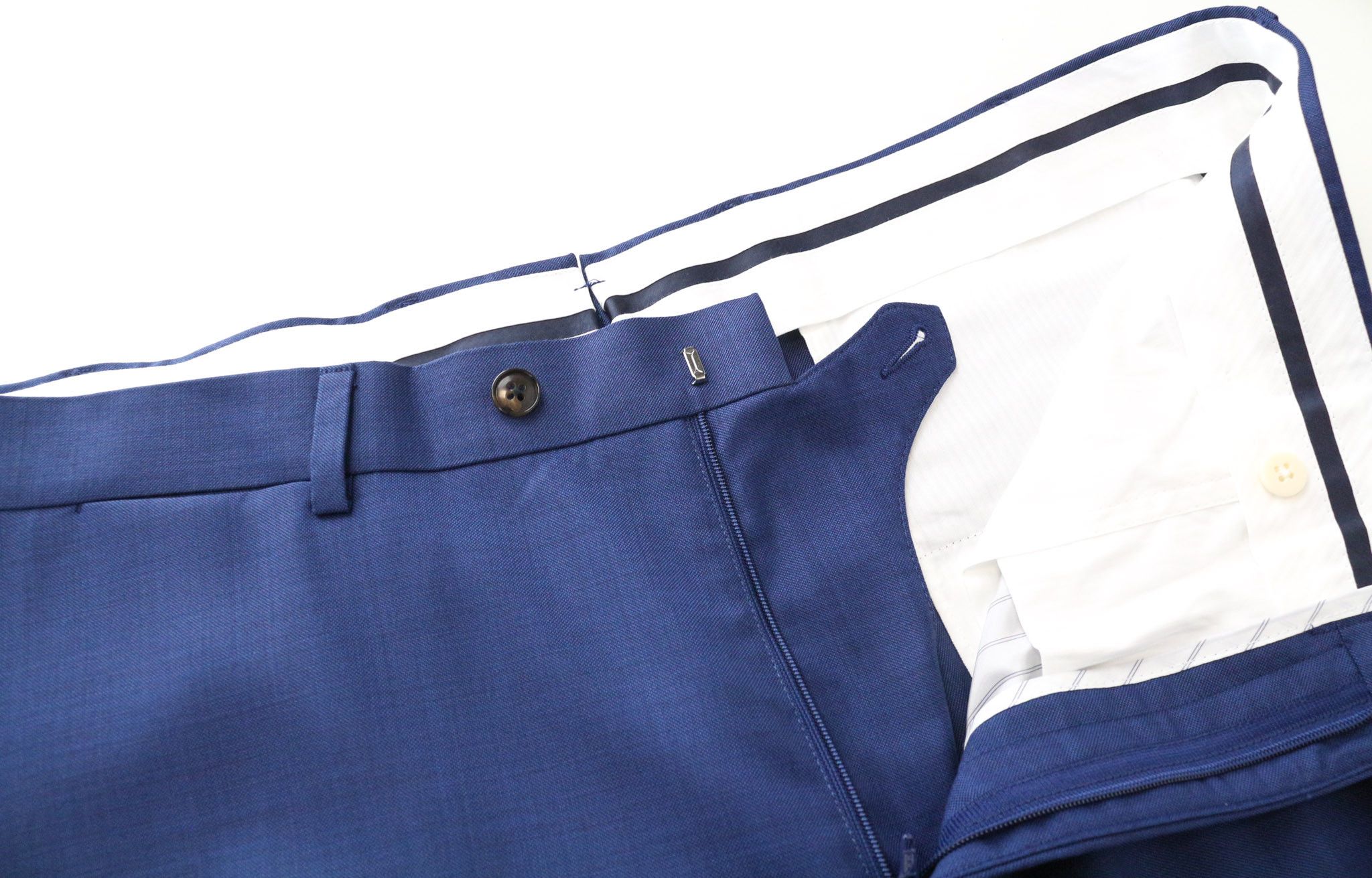 Suitsupply LAZIO UK50S Blue Wool S110s Slim Suit 75081 Size 50S - 12 Thumbnail