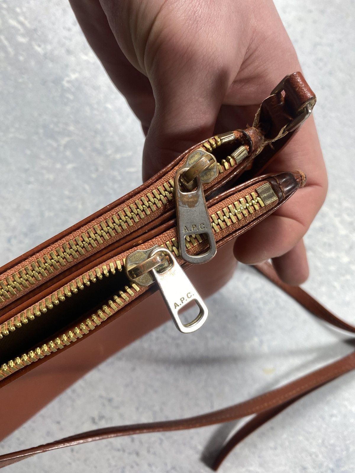 A.P.C. A.P.C. Rue Madame Paris Brown Leather Sarah Bag Size ONE SIZE - 5 Thumbnail