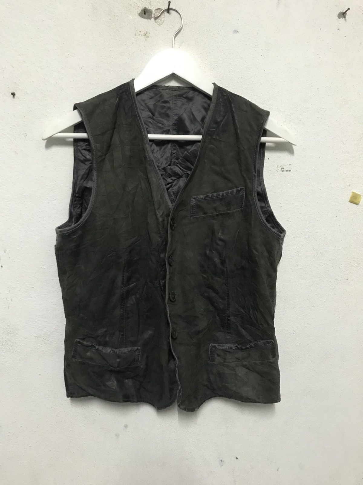 Bottega Veneta × Leather × Vintage Vintage Bonttega Vanetta Leather Vest Size US M / EU 48-50 / 2 - 1 Thumbnail