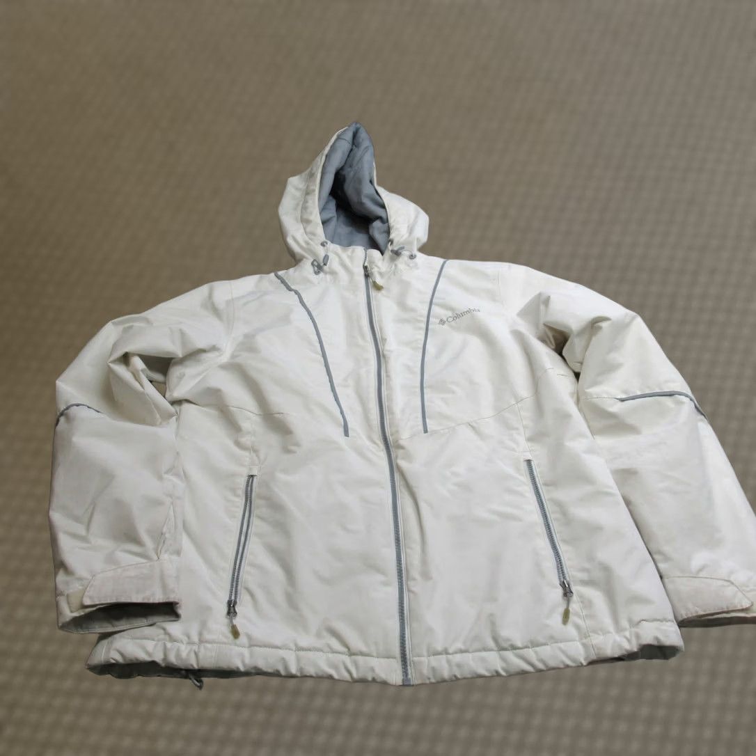 Rains Columbia Womens Large Zip Insulated Outdoor Windbreaker Jacket Size L / US 10 / IT 46 - 1 Thumbnail