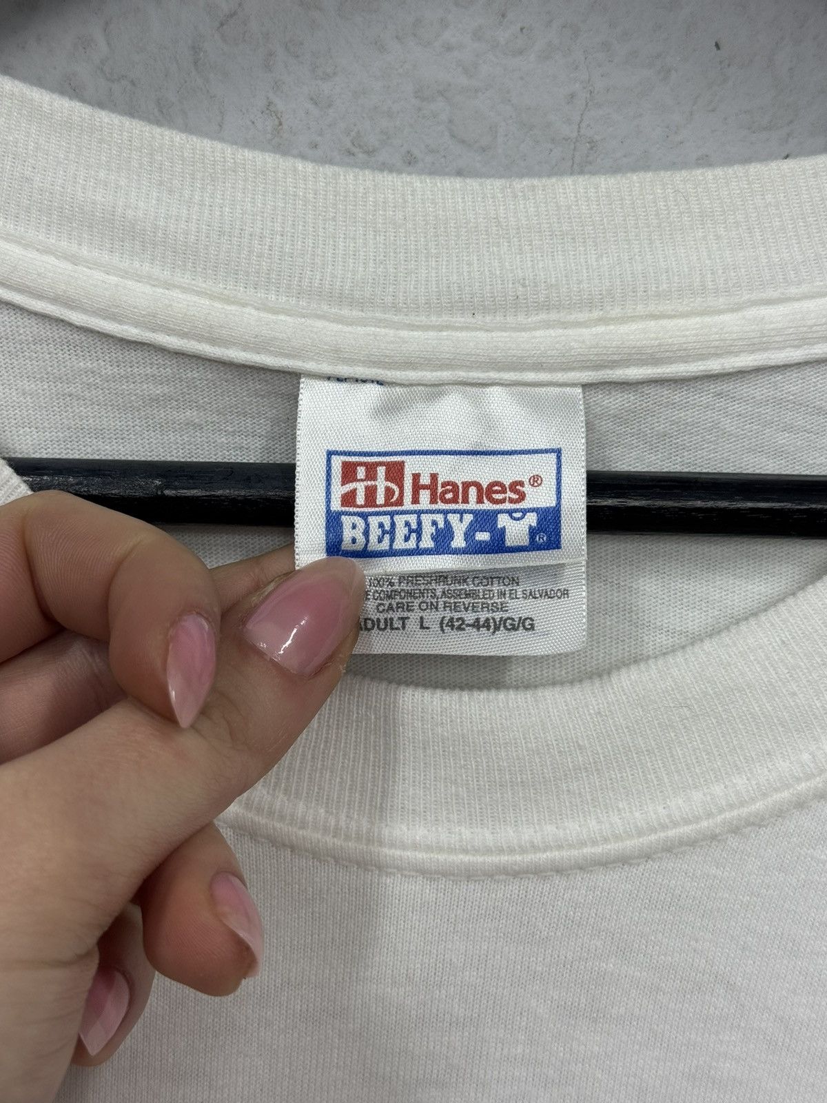 Hanes Vintage Microsoft T-Shirt 90s White Rare USA Google Size US L / EU 52-54 / 3 - 6 Thumbnail