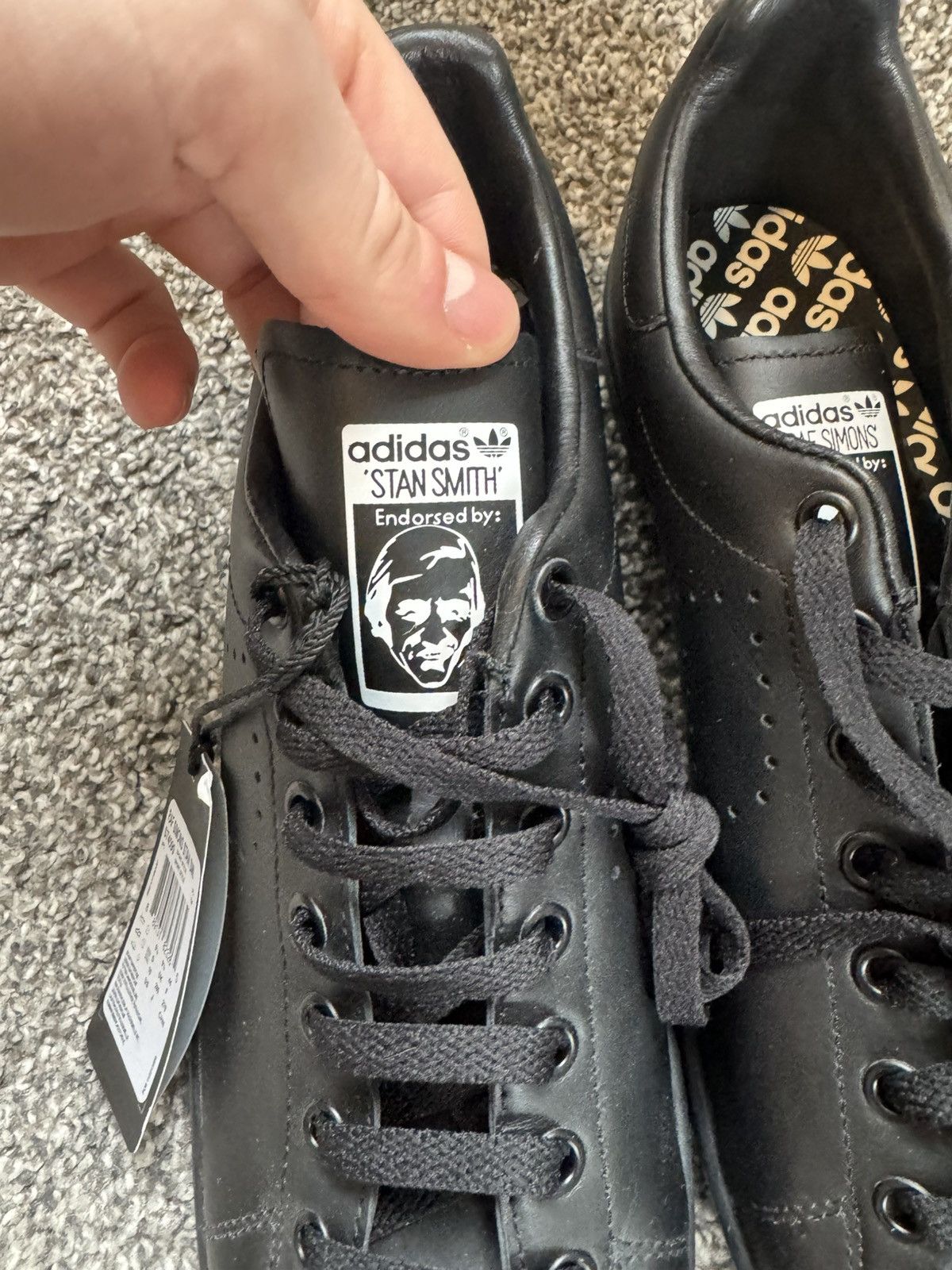 Adidas × Raf Simons Adidas X Raf Simons Stan Smith Black Size US 10 / EU 43 - 5 Thumbnail