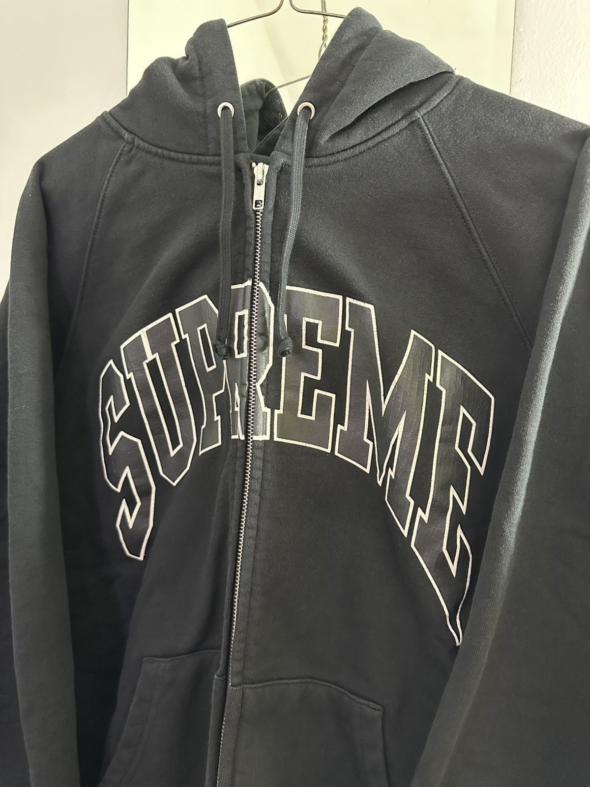 Supreme Supreme Raglan Zip Up Hoodie Sweatshirt Size US L / EU 52-54 / 3 - 2 Thumbnail