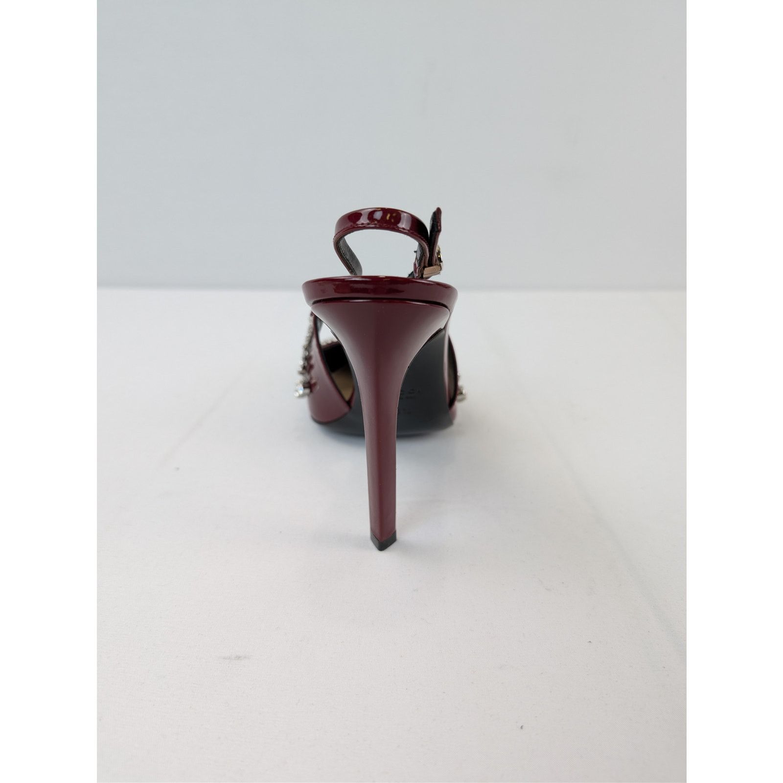 Gucci o1rshd1 Vernice crystal patent leather slingback pump Sandal Size US 9.5 / EU 42-43 - 16 Thumbnail