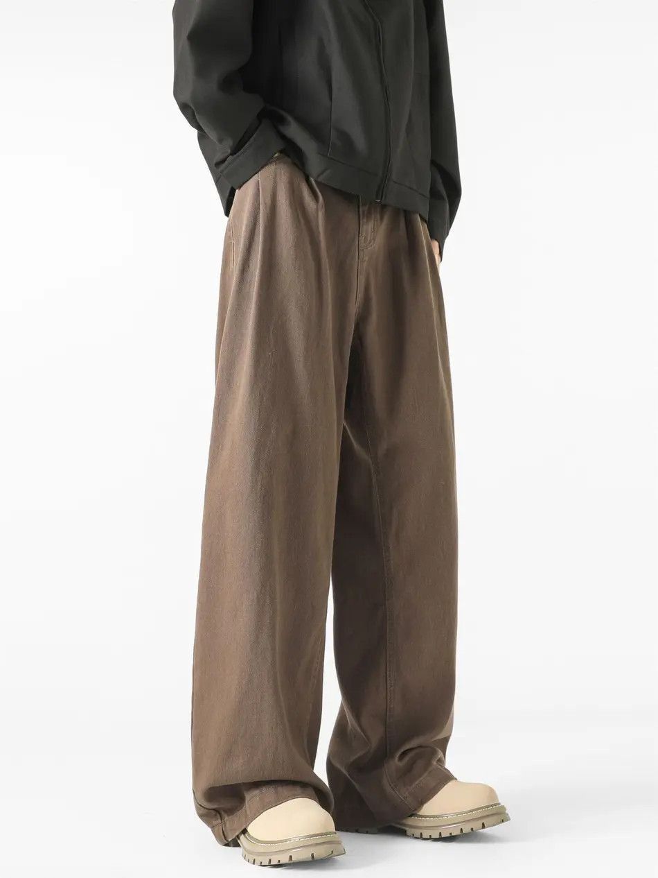 Japanese Brand Retro loose washed wide leg jeans Size US 32 / EU 48 - 4 Thumbnail