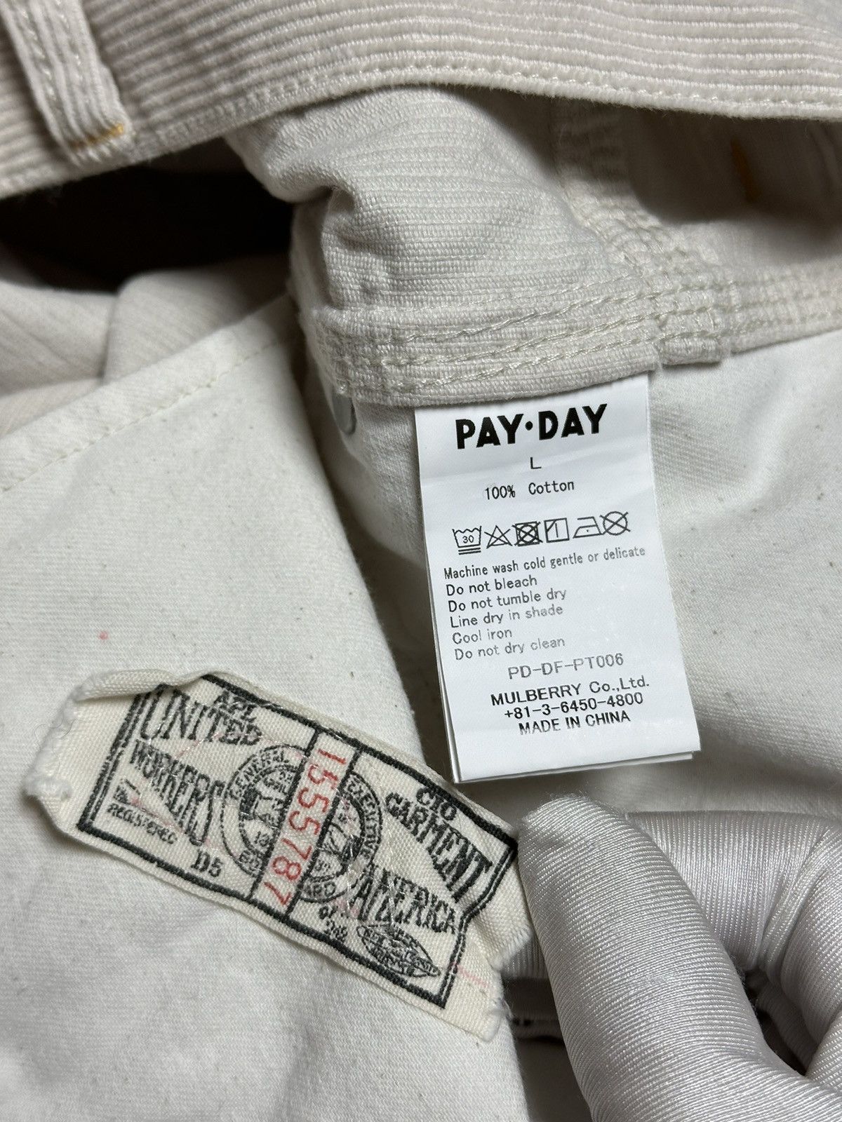 Other Pay Day Mulberry Printed Corduroy Workwear Pants Size US 33 - 14 Thumbnail