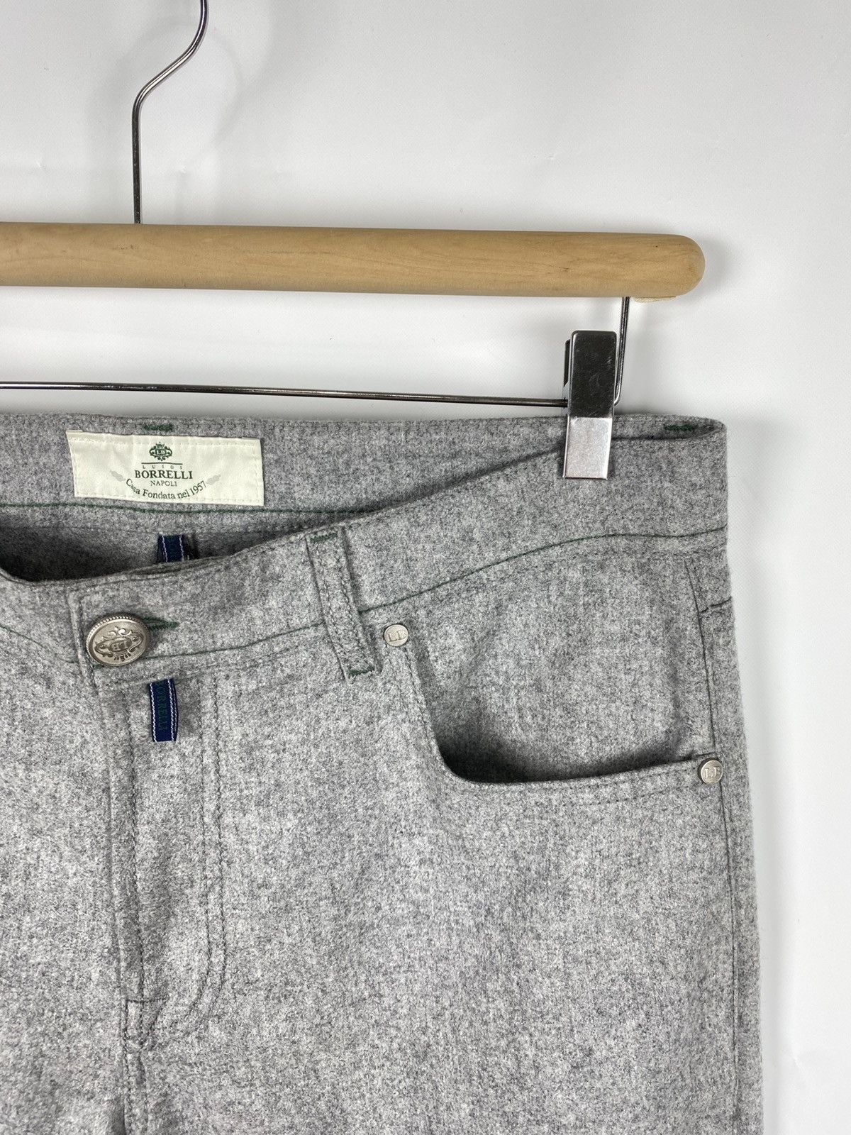 Luigi Borrelli Luigi Borrelli Camerelle Pantalone Pants Cotton-Polyester 34 Size US 34 / EU 50 - 3 Thumbnail