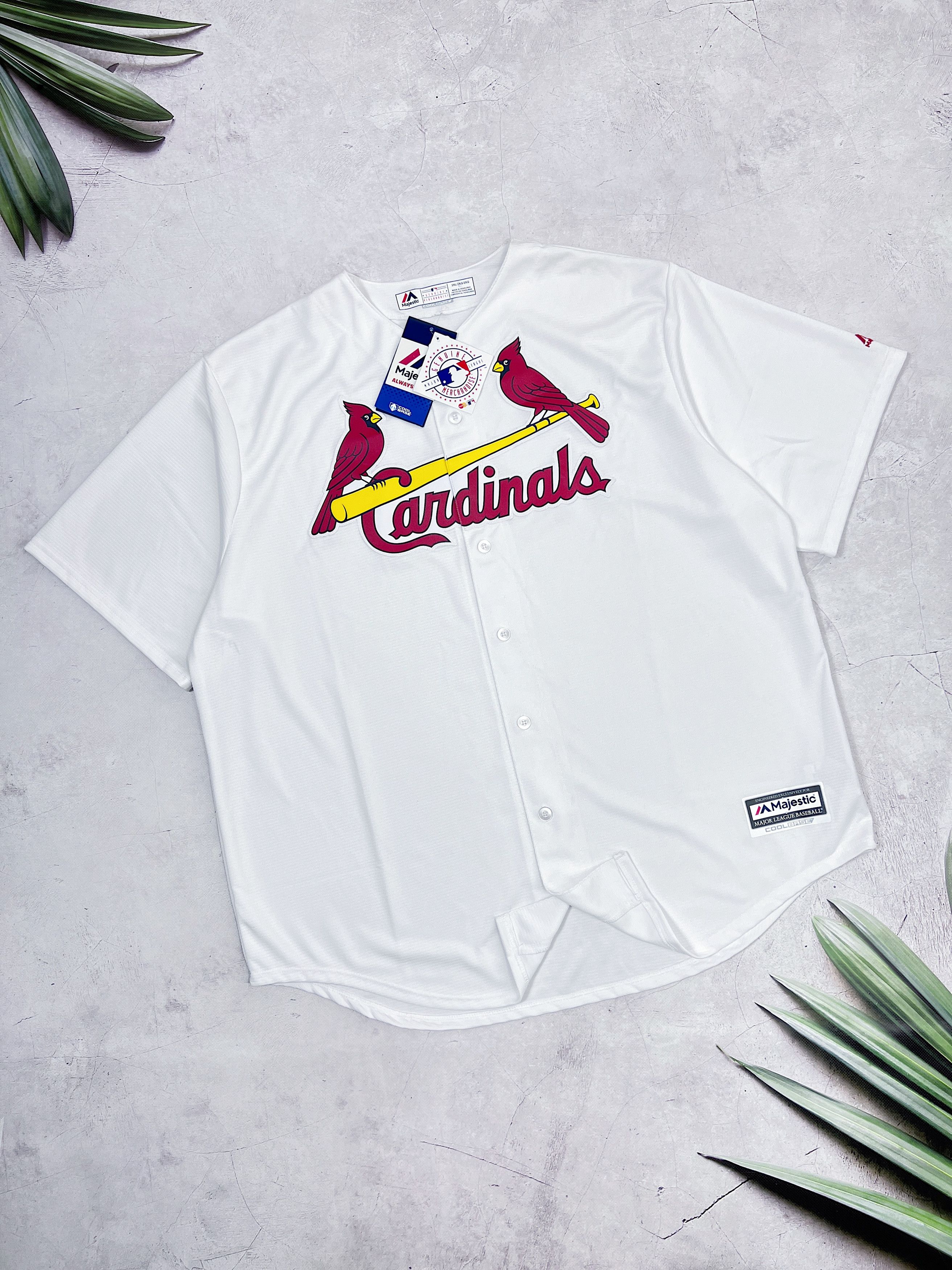 MLB × Majestic St Louis Cardinals Baseball Jersey Majestic Coolbase MLB Size US XXL / EU 58 / 5 - 1 Thumbnail