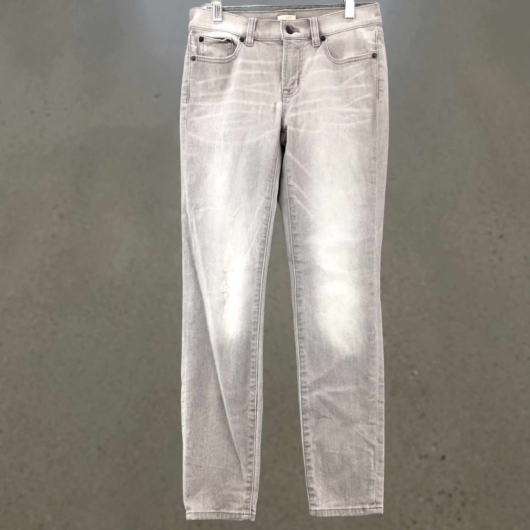 J.Crew J.Crew Stretch Skinny Jeans Women - 26 Grey Low Rise Zip Fly Button - 5 Pocket - Retored Size 26" / US 2 / IT 38 - 1 Thumbnail