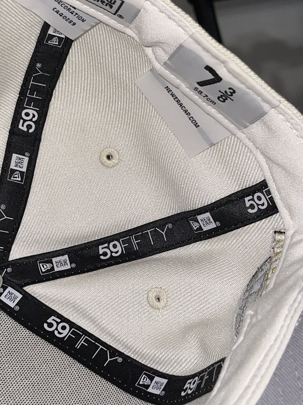 Hat Club × MyFitteds × New Era 7 3/8 MyFitteds Off-White Chicago White Sox Grey UV Size 38 - 14 Thumbnail