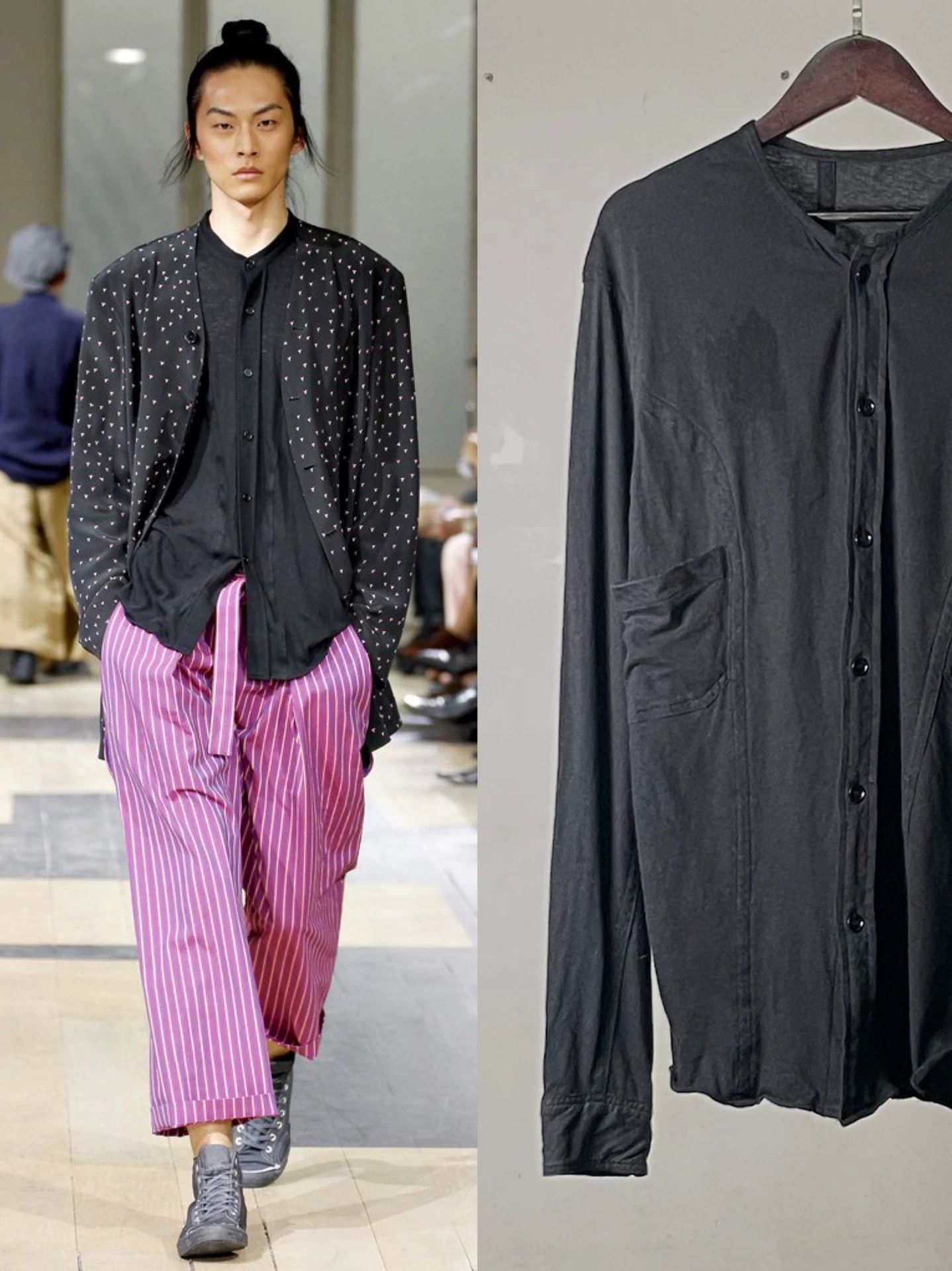 Yohji Yamamoto Yohji Yamamoto PourHomme S/S12 Stand Collar Shirt Size US M / EU 48-50 / 2 - 1 Thumbnail