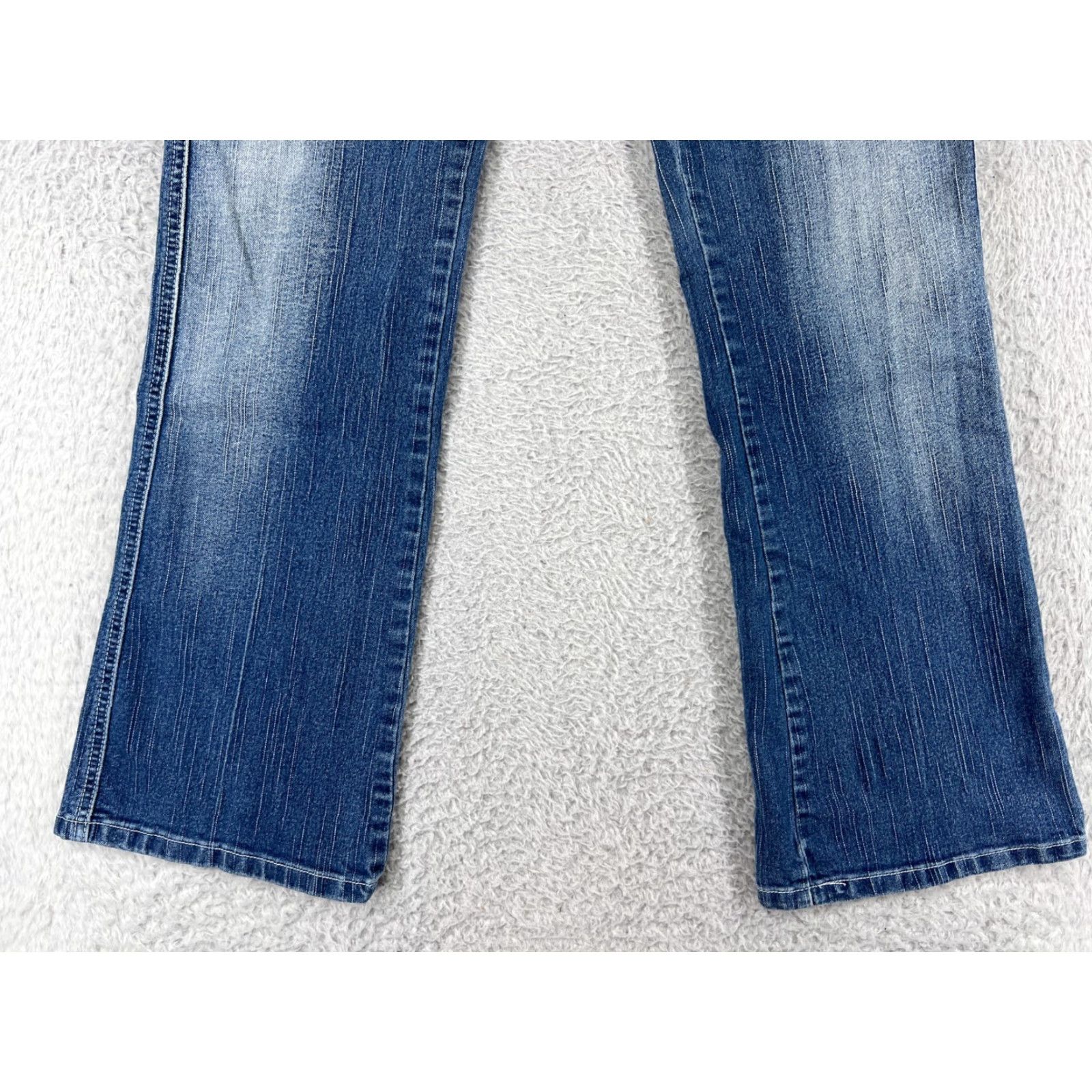 Denime Richcow Jeans Womens Bootcut 7 Blue Denim Mid Rise 5-Pocket Stretch Inseam 29in Size 28" / US 6 / IT 42 - 5 Thumbnail