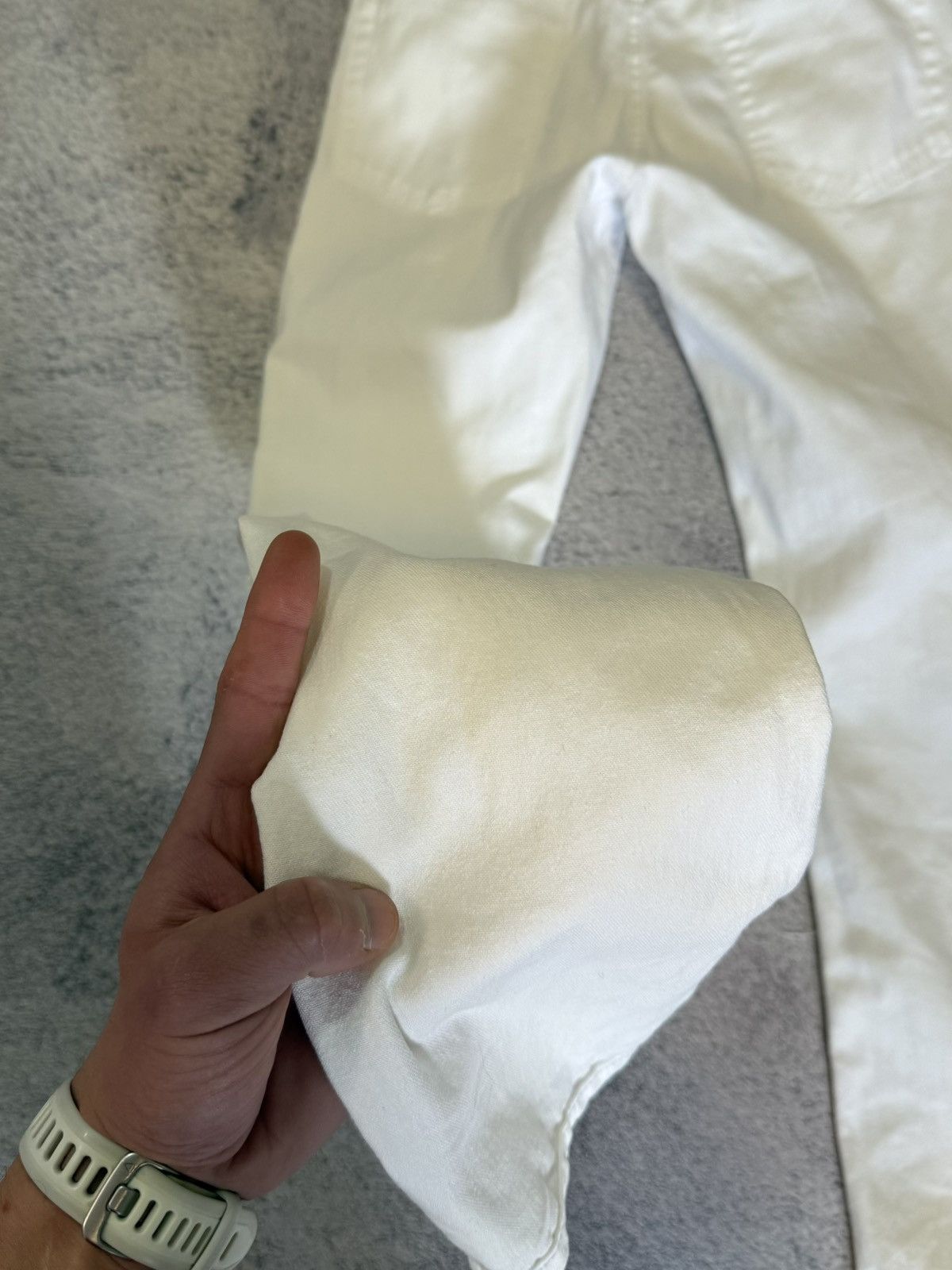 Acne Studios Acne Jeans HEP Slim Straight White Denim 26x34 Vintage Size 26" / US 2 / IT 38 - 15 Thumbnail