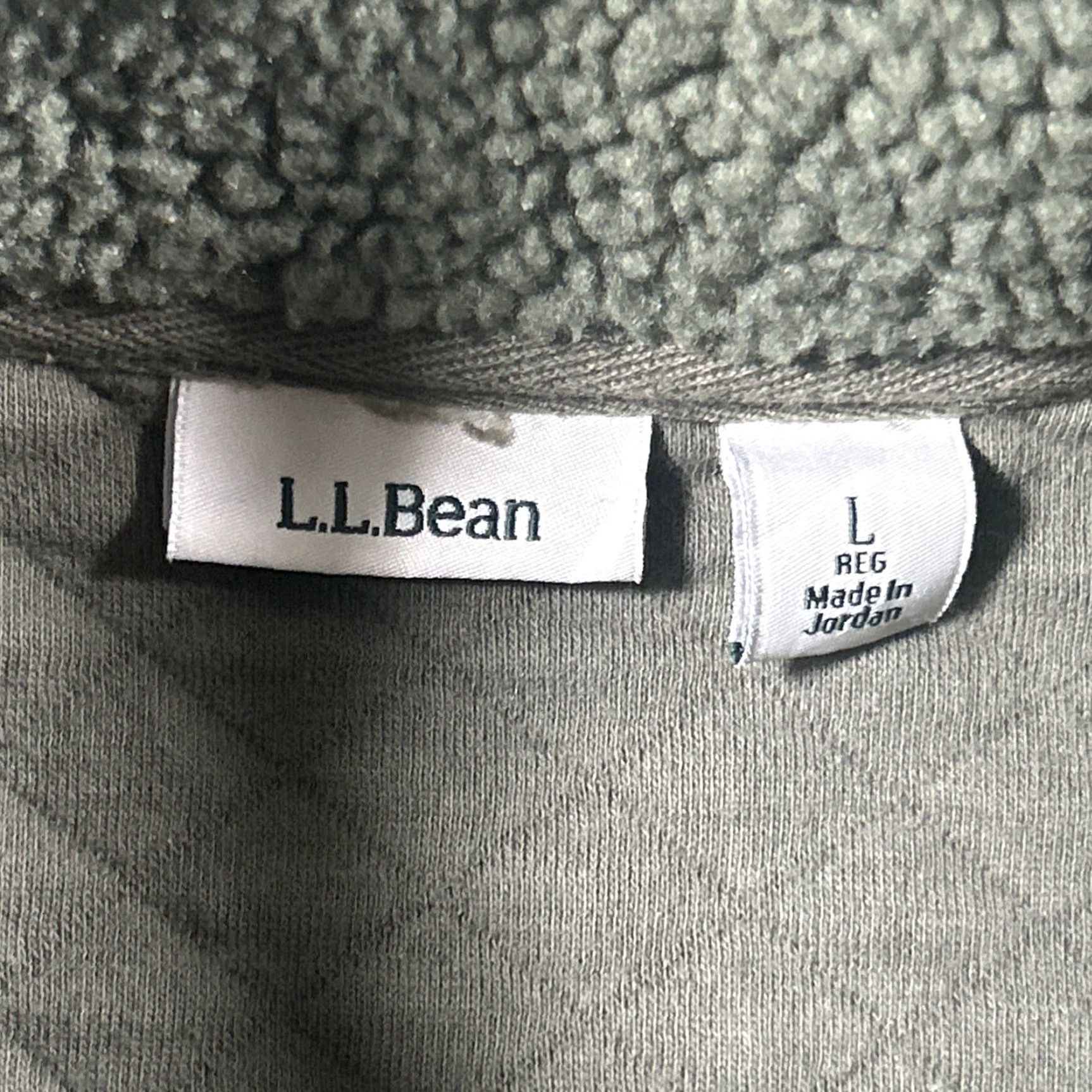 Vintage LL Bean Womens Full Zip Jacket Large Sherpa Quilted Pockets Long Sleeve Green Size L / US 10 / IT 46 - 3 Thumbnail