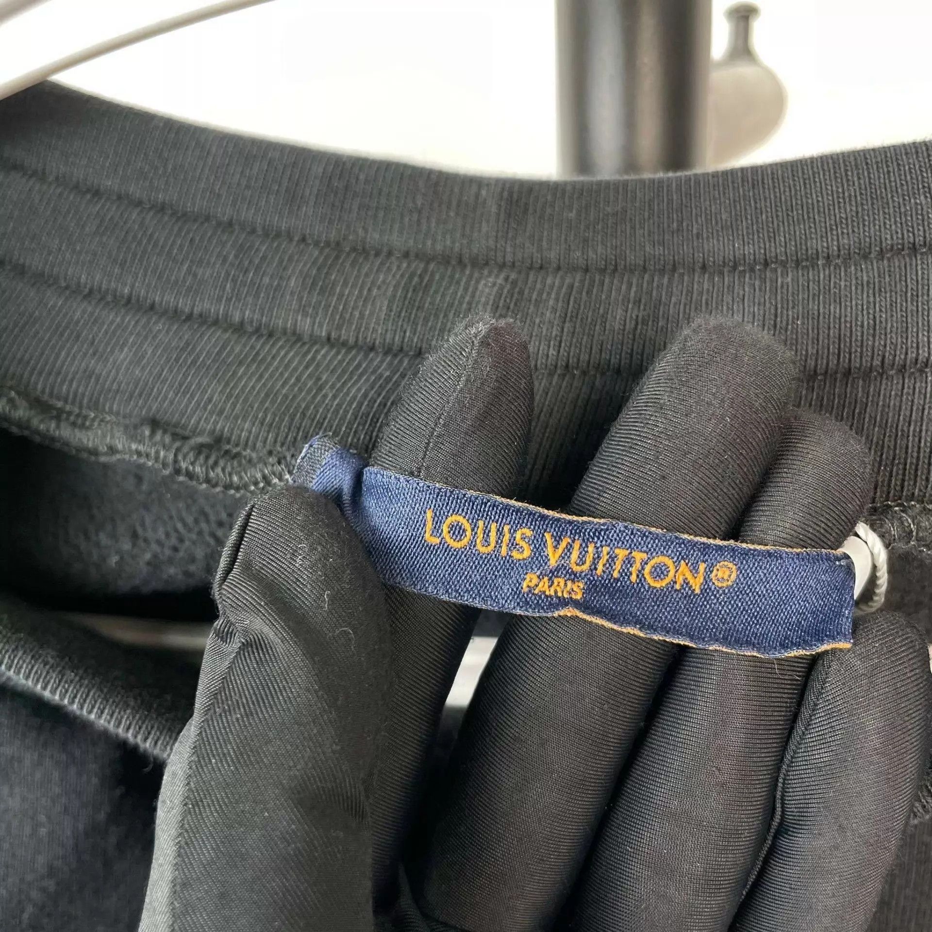 Louis Vuitton LV men's cotton sweatpants S black Size US 29 - 6 Thumbnail
