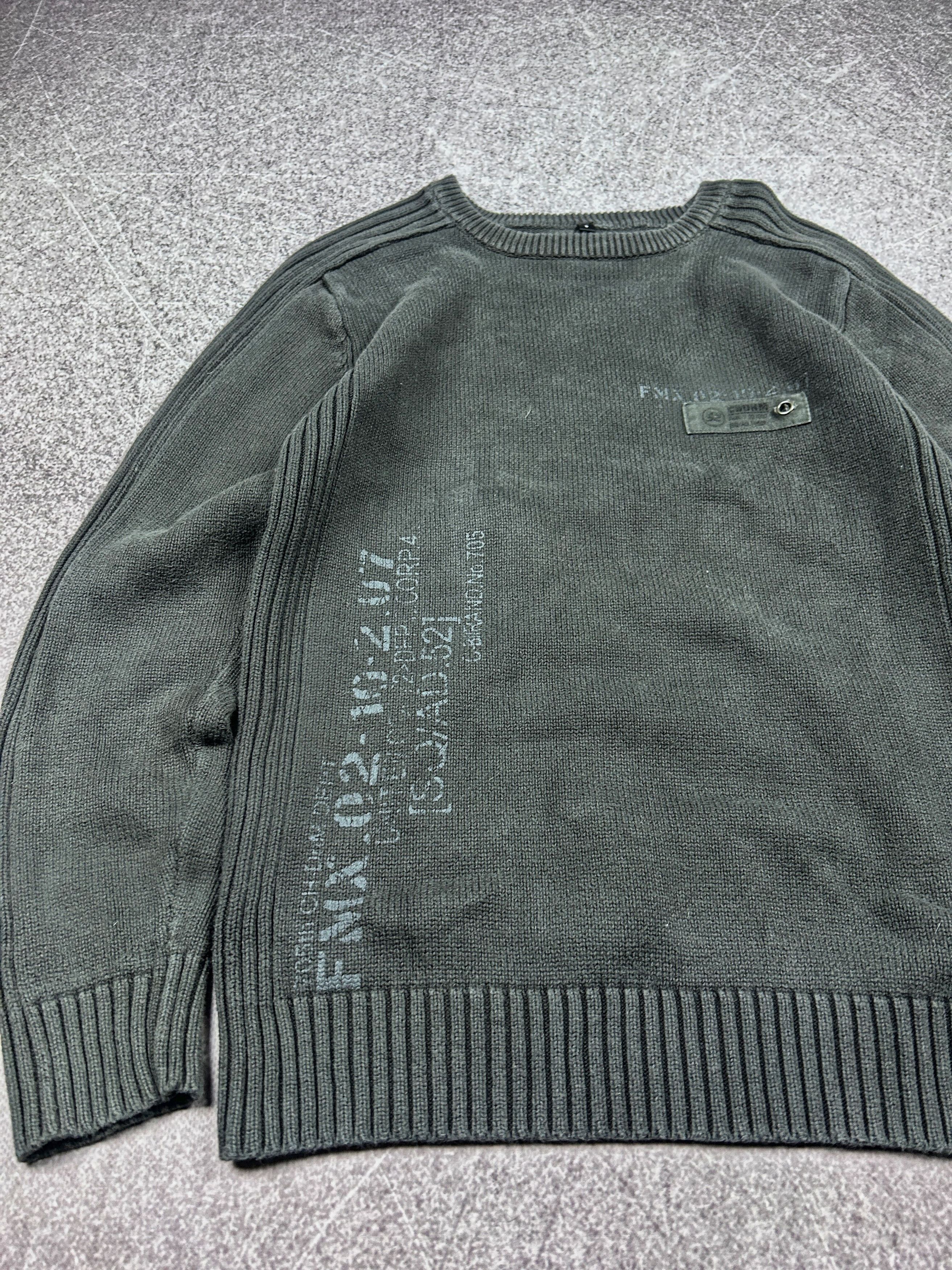 Vintage Vintage Knit Sweater Minimal Dark Grey Y2K Streetwear Fit Size US S / EU 44-46 / 1 - 3 Thumbnail