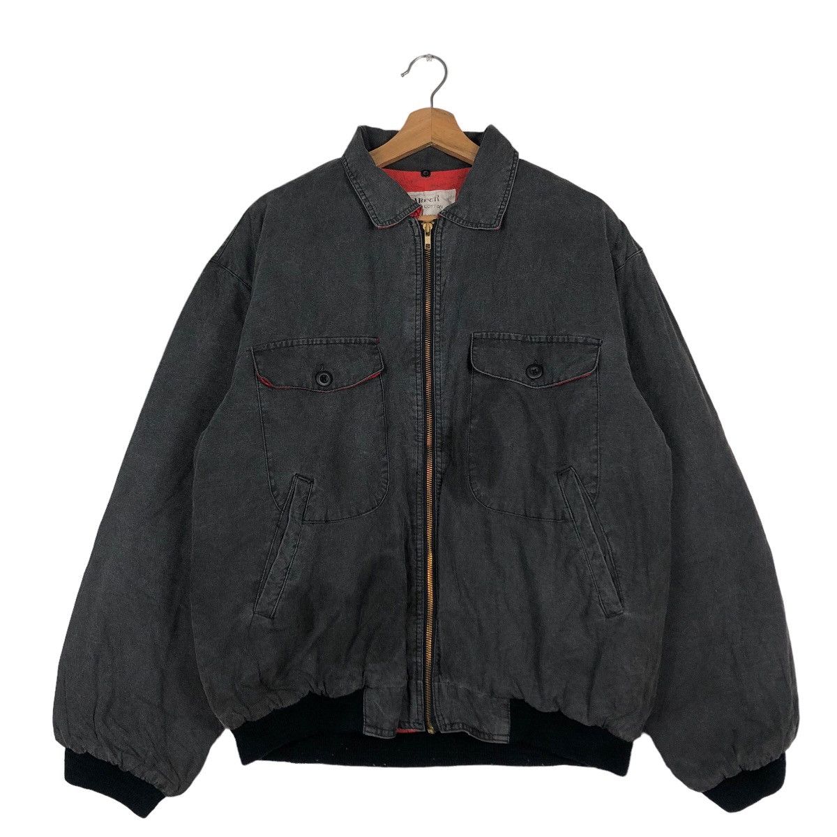Japanese Brand Vintage Chore Bomber Jacket Barfur Japan Inspire CP Company Size US L / EU 52-54 / 3 - 1 Thumbnail
