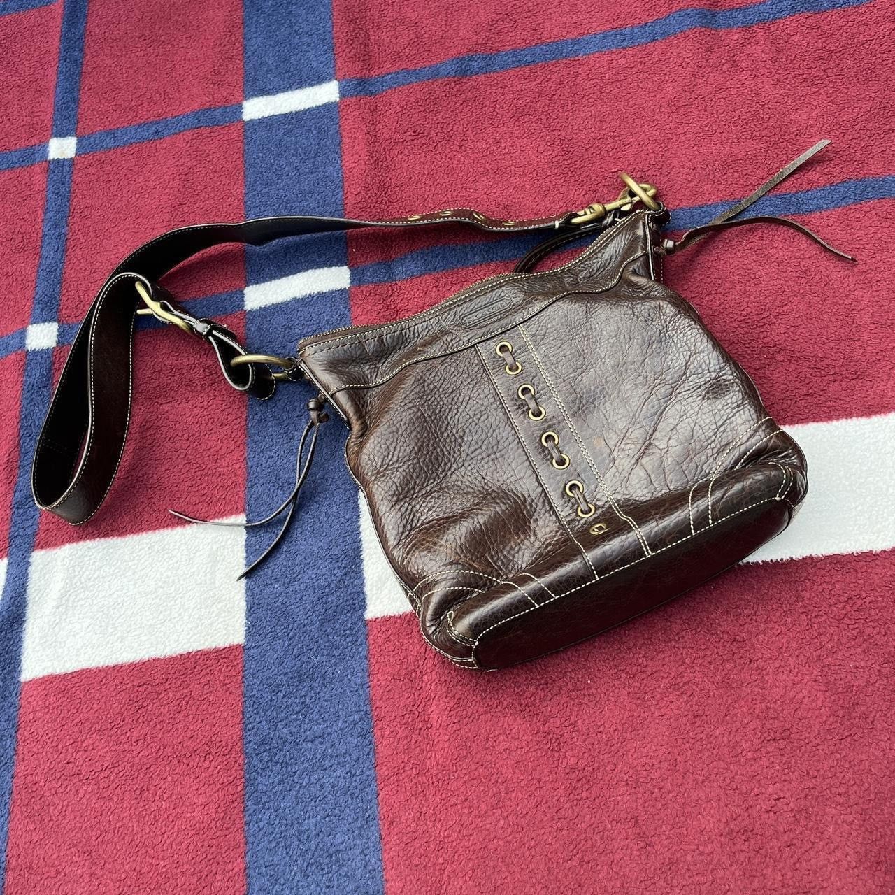 Coach Vintage Coach Chelsea Laced brown Leather shoulder bag Size ONE SIZE - 1 Thumbnail