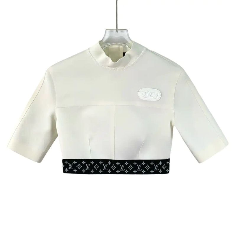 Louis Vuitton White Short Sleeve Women's Tee 0089