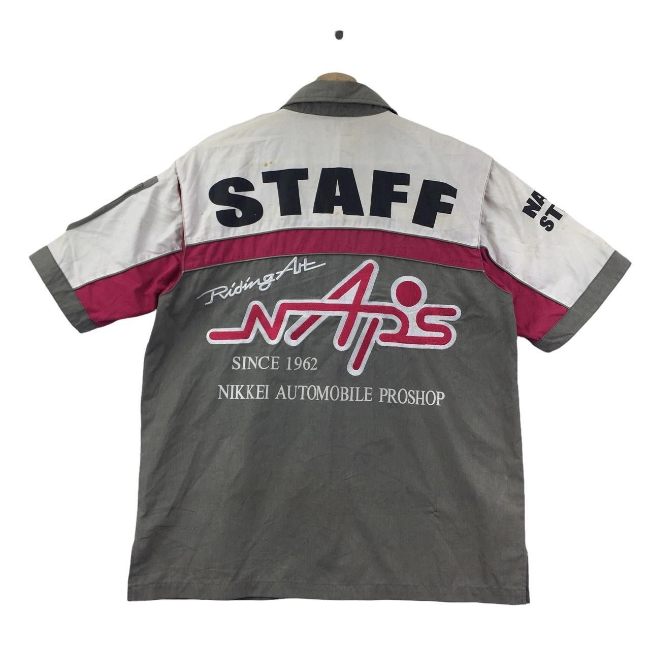 Vintage Vtg 90’ NIKKEI AUTOMOBILE PROSHOP Riding Art Sweater Staff Size US M / EU 48-50 / 2 - 1 Thumbnail