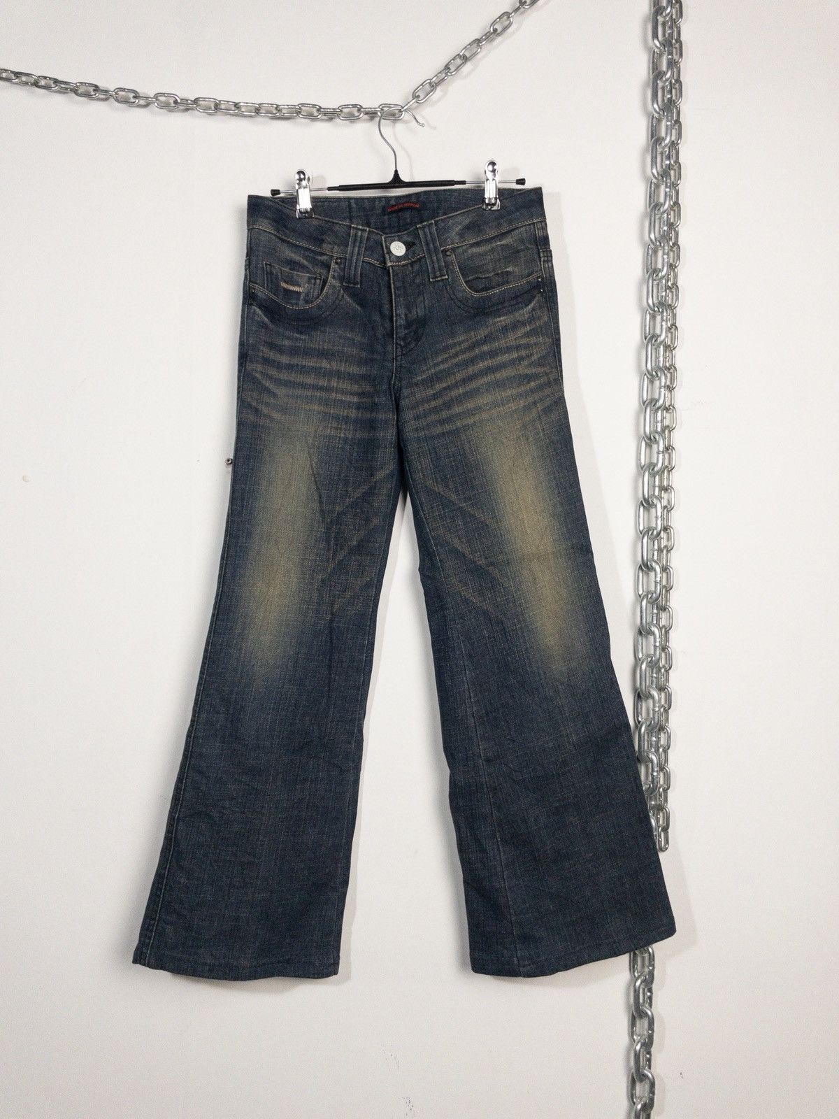 Tornado Mart ET Flare Jeans Washed Faded Flare like Tornado Mart Size US 29 - 1 Thumbnail