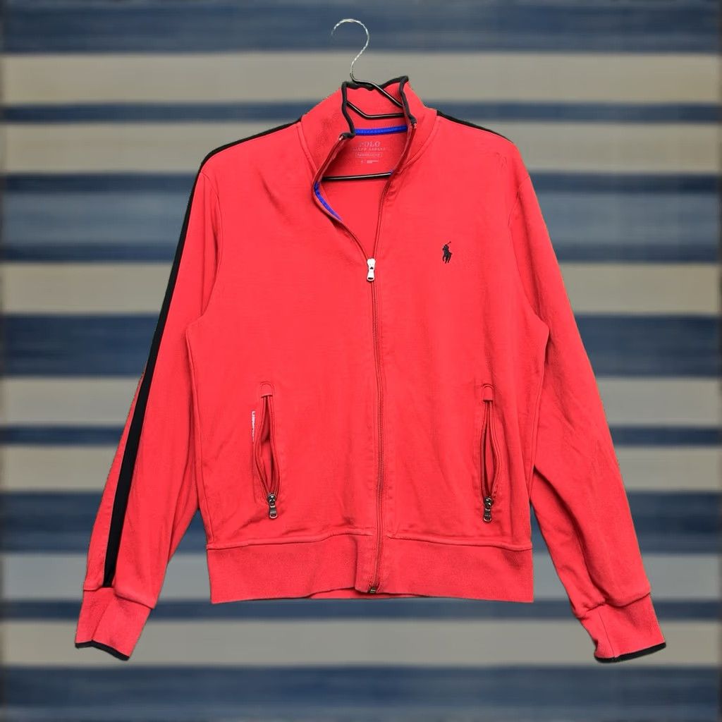 Polo Ralph Lauren Polo Ralph Lauren Performance Track Jacket Mens Small Full Zip Red Activewear Size US S / EU 44-46 / 1 - 1 Thumbnail