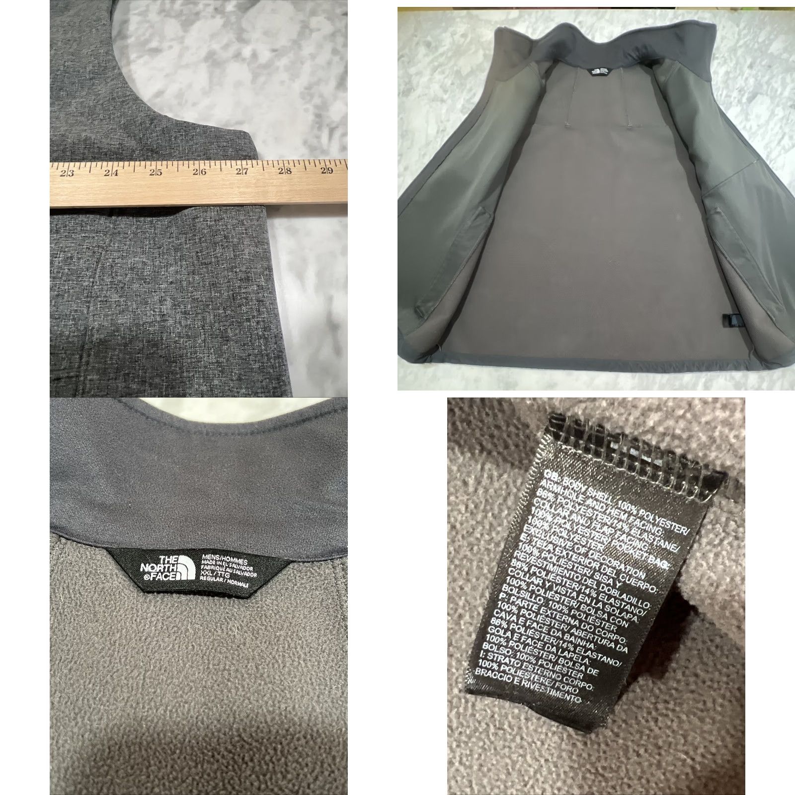 The North Face The North Face Vest Mens 2XL Gray Softshell Full Zip Pockets WindWall Size US XXL / EU 58 / 5 - 9 Thumbnail