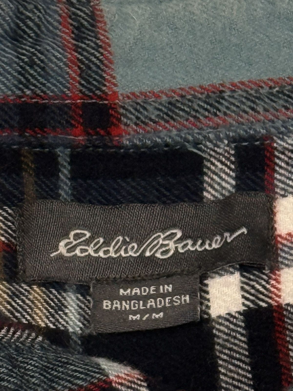 Eddie Bauer Eddie Bauer Vintage Flannel Plaid Heavyweight Medium Blue Size US M / EU 48-50 / 2 - 5 Thumbnail