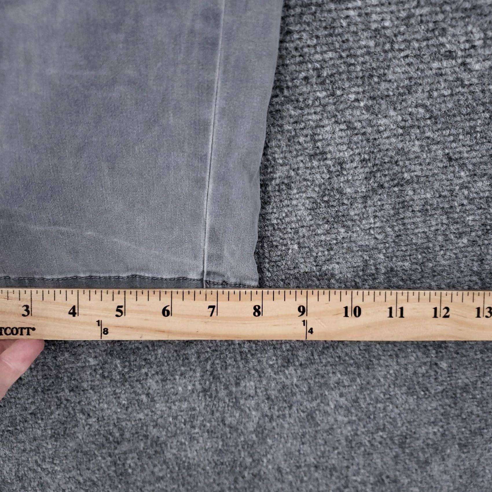 J. Jill J. Jill Pants Women 12 Gray Cropped Stretch Mid Rise Utility Straight Zip Fly Size 34" / US 12 / IT 48 - 4 Thumbnail