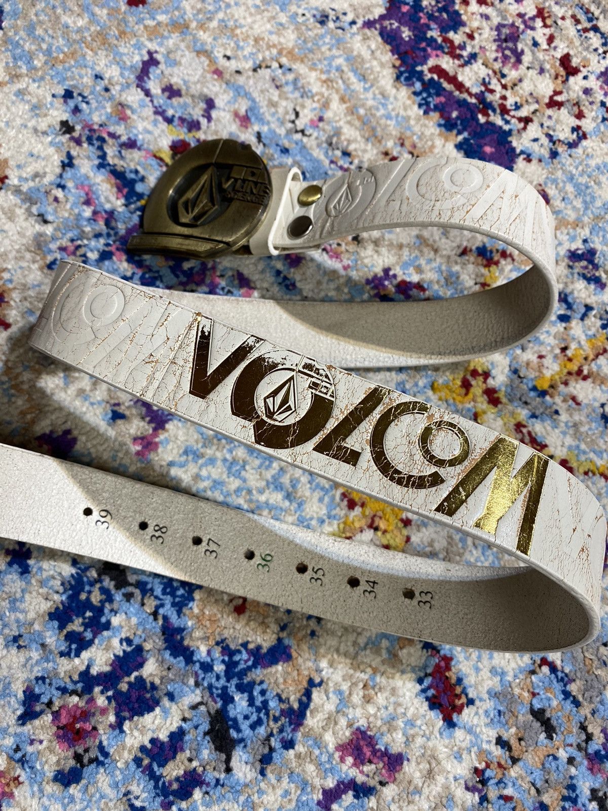 Volcom 2006 VOLCOM V LINE SCIENCE SNOW GENUINE LEATHER BELTS Size 46 - 8 Thumbnail