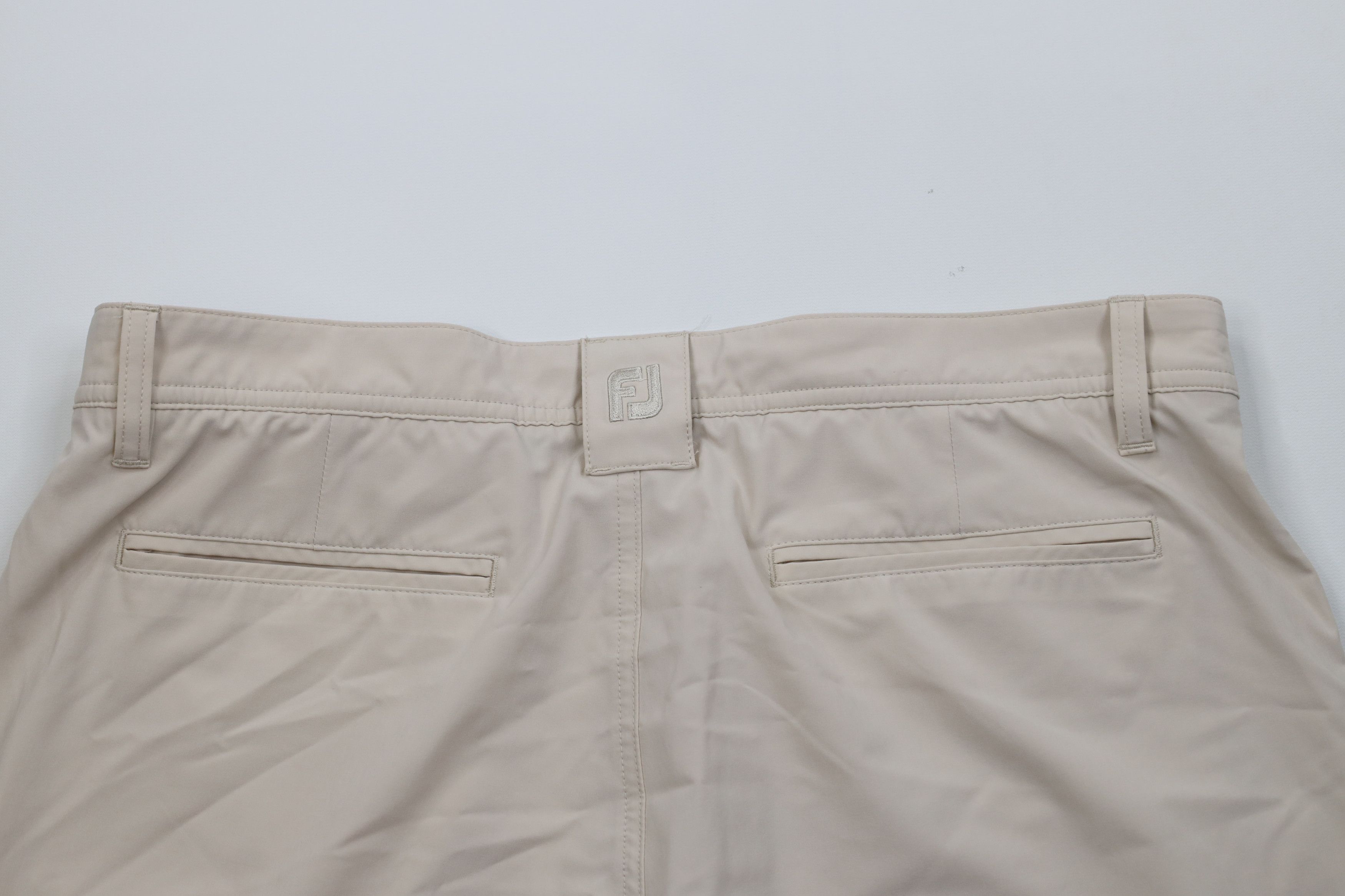 Footjoy FootJoy Distressed Stretch Golfing Golf Chino Shorts Beige Size 34" / US 12 / IT 48 - 9 Thumbnail