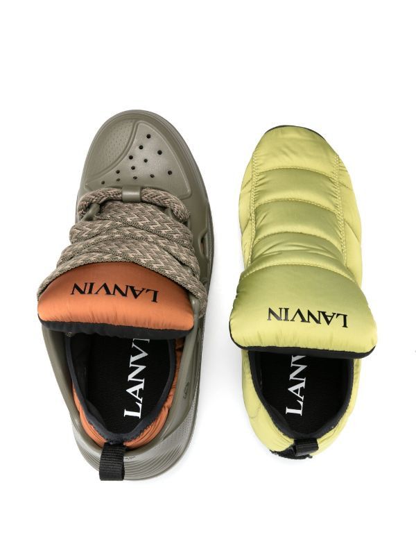 Lanvin o1w1db11024 Curb Low Top Rubber Sneakers in Block Size US 5.5 / EU 38 - 5 Thumbnail