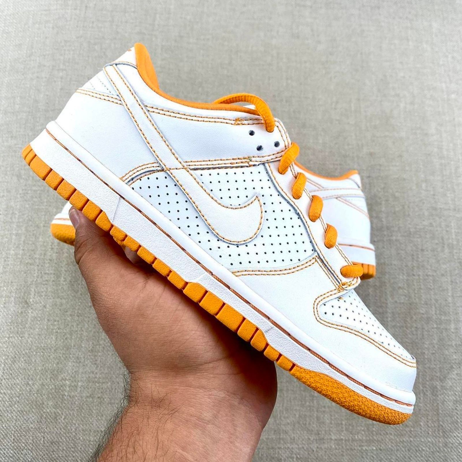 Nike 2007 Nike Dunk Low “Orange Peel” Size US 6 / IT 36 - 1 Thumbnail