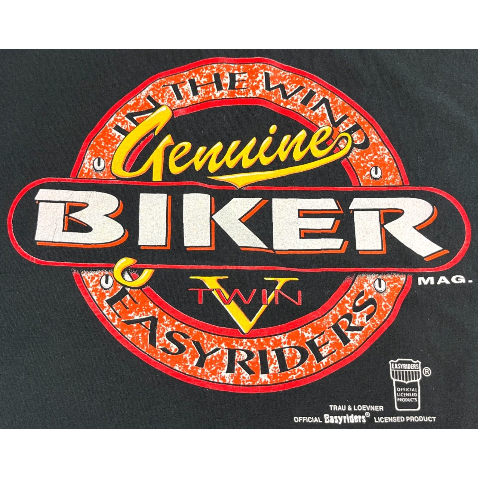 Vintage VINTAGE Trau & Loevner TNT Survivors Genuine Biker T-Shirt Sz 3XL Men Black Cotton Short Sleeve Crew Neck Double-Sided EEasyriders Licensed Product Size US XXL / EU 58 / 5 - 5 Thumbnail
