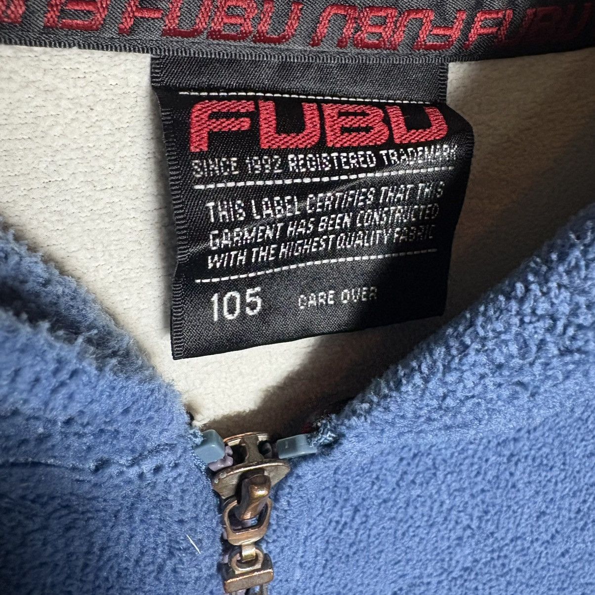 Fubu × Vintage Vintage 90s Fubu Jeans Logo Fleece Hoodie Size US XL / EU 56 / 4 - 8 Thumbnail
