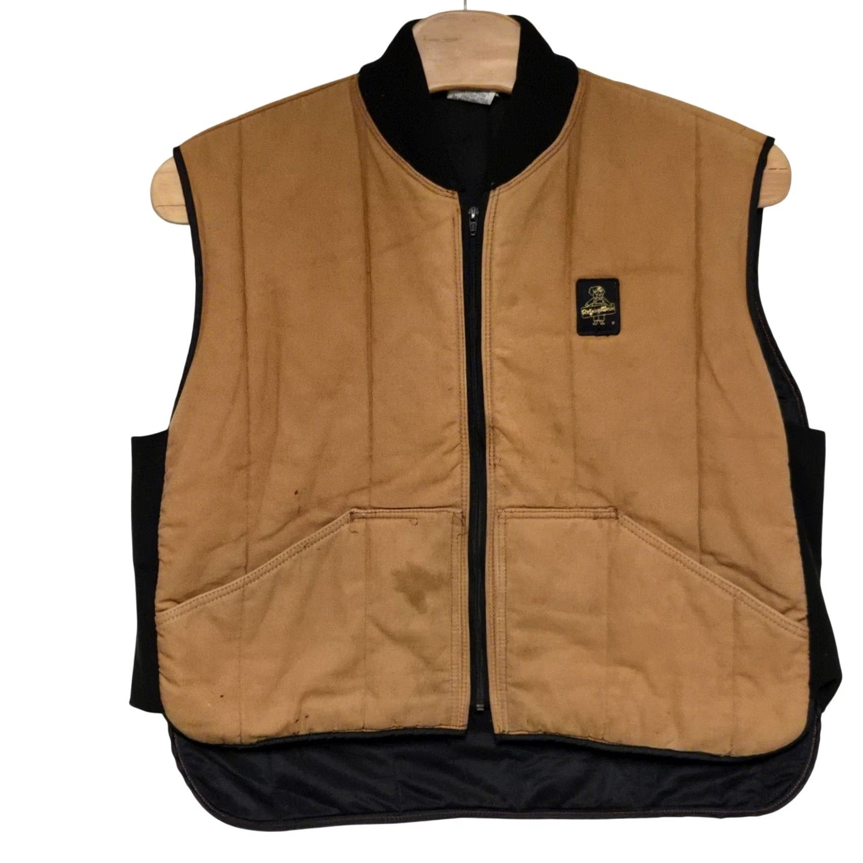Refrigiwear VINTAGE RefrigiWear Vest Full Zip Insulated Quilted Workwear Outdoor Tan XL Men Size US XL / EU 56 / 4 - 2 Thumbnail