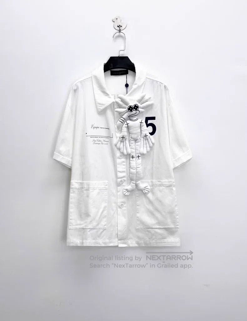 Louis Vuitton Louis Vuitton Asian Limited White Parachute Doll Short Sle Size US XL / EU 56 / 4 - 1 Thumbnail