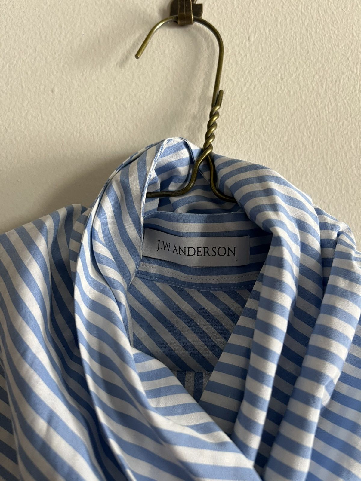 JW Anderson Jw Anderson Beach Striped Scarf Shirt Blue Size S Never Worn Size US S / EU 44-46 / 1 - 2 Thumbnail