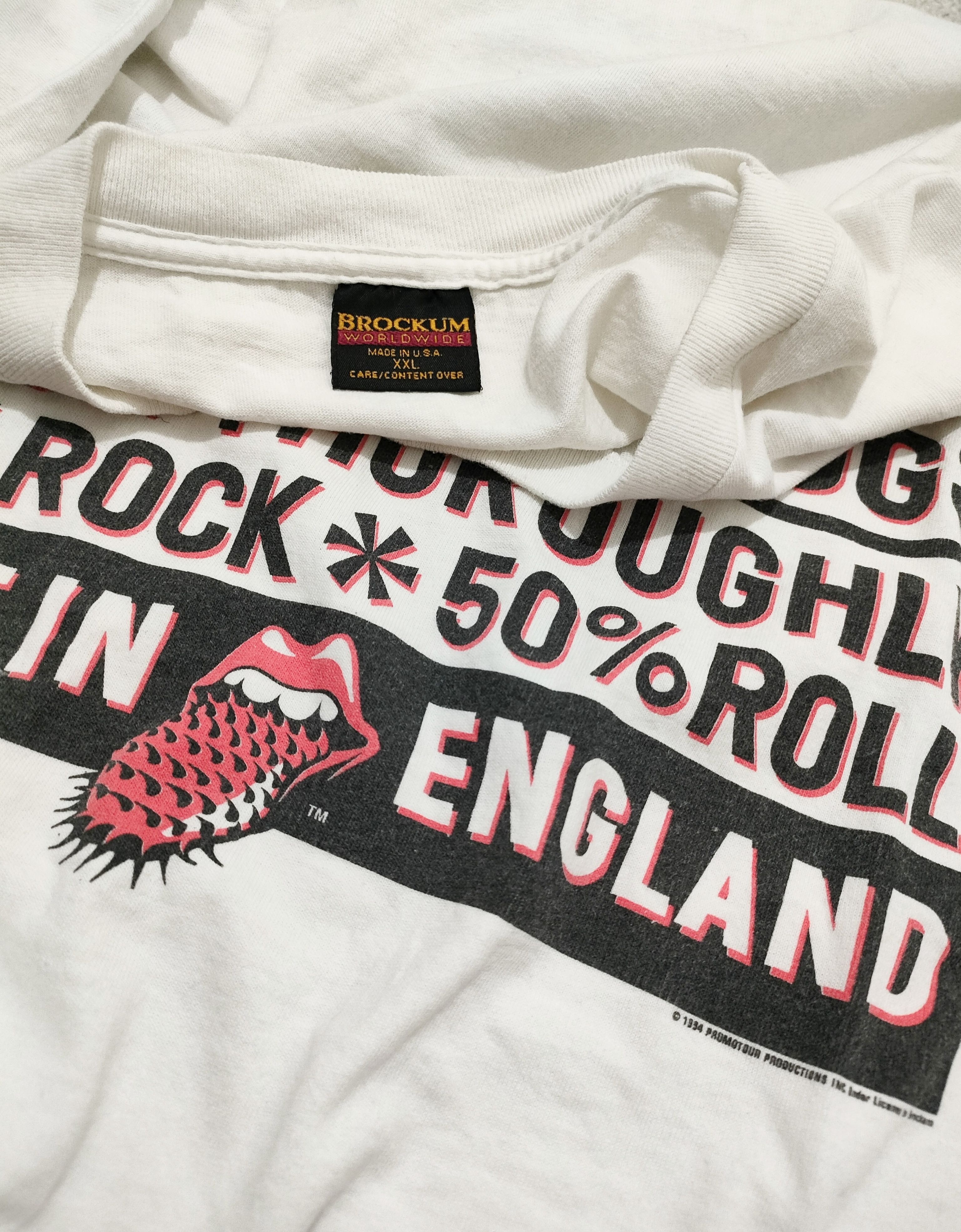Band Tees × Brockum × Vintage 90s Vintage THE ROLLING STONES 