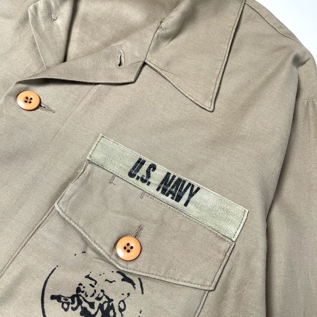 Japanese Brand Houston Us Navy Seabees Long Sleeve Shirt Size US XL / EU 56 / 4 - 3 Thumbnail