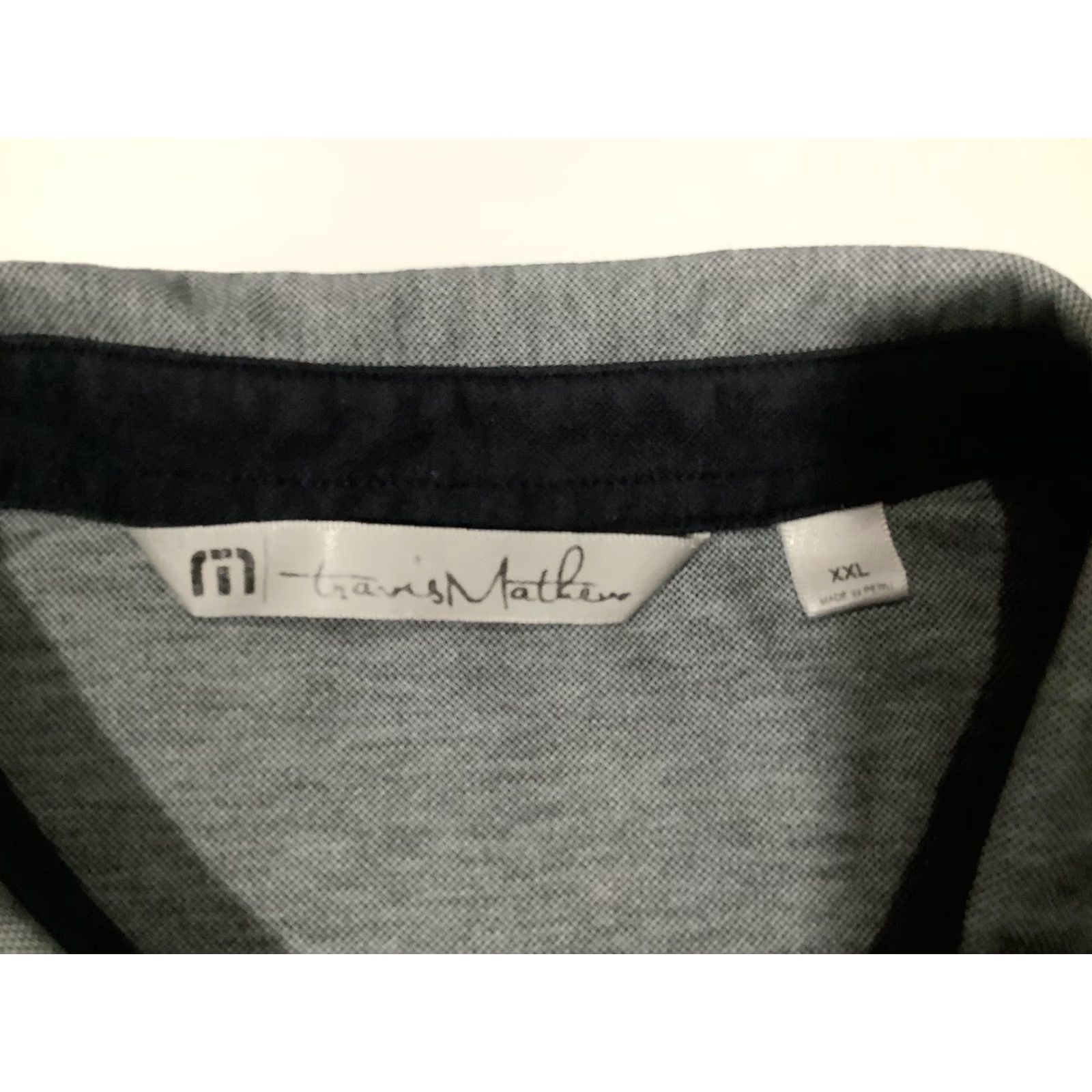 TravisMathew TravisMathew Polo Shirt Mens 2XL Pebble Beach Colorblock Gray Black Short Sleeve Pima Cotton Golf Casual Polo Mens II2XL Black Gray Size US XXL / EU 58 / 5 - 4 Thumbnail