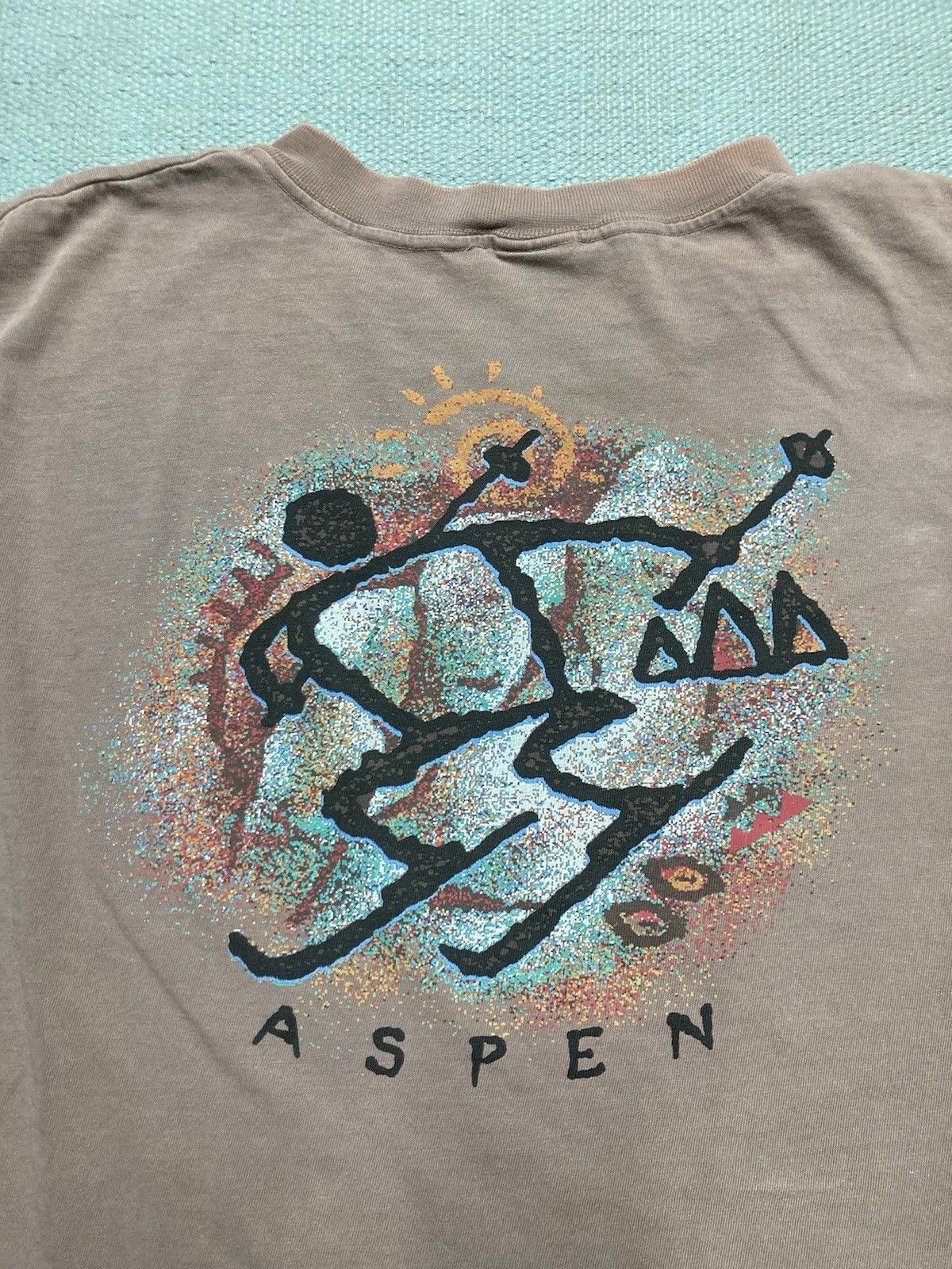 Vintage Vtg t shirt crazy shirts aspen ski distressed made in USA XL Size US XL / EU 56 / 4 - 5 Thumbnail