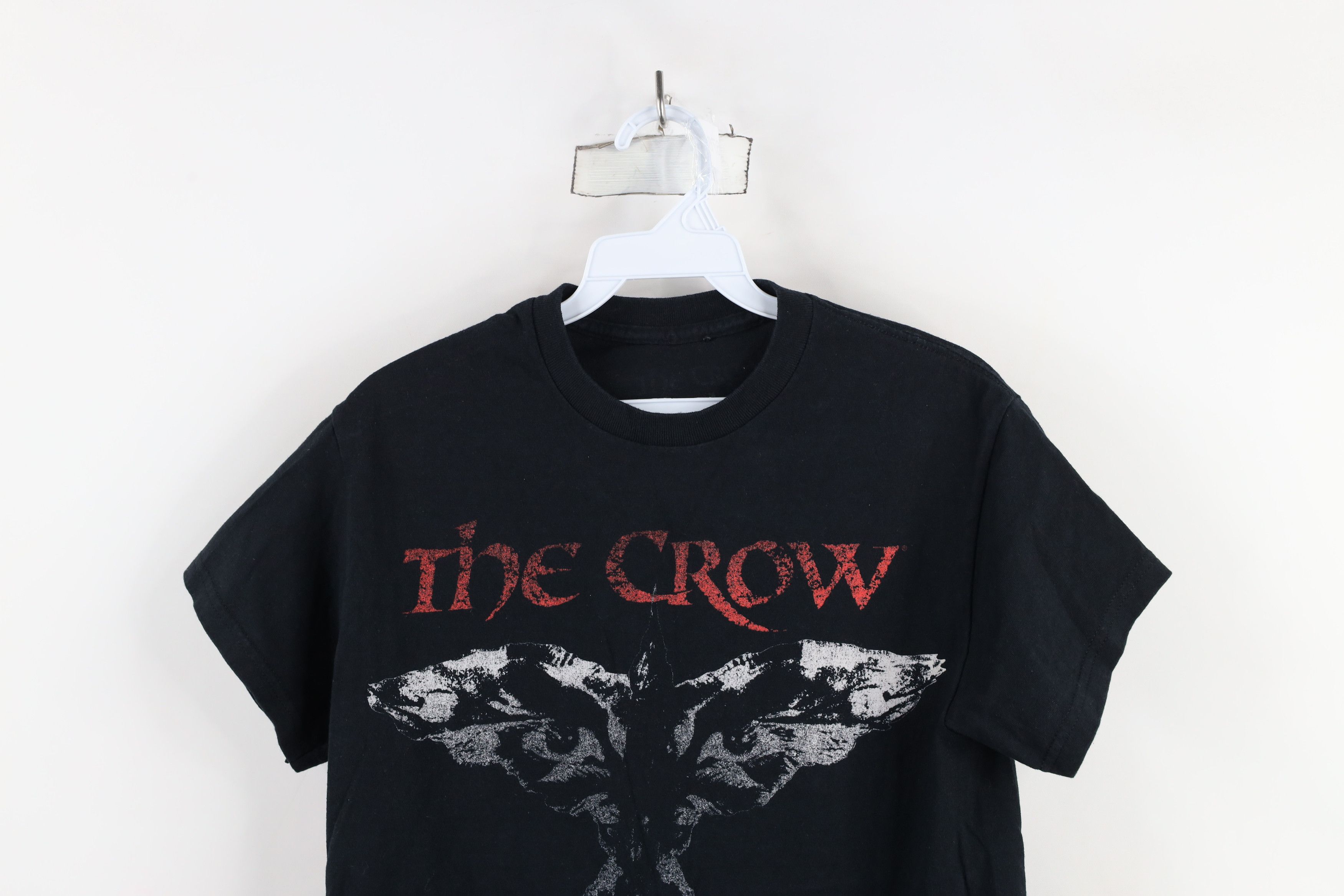 Vintage Retro Y2K The Crow Movie Believe In Angels T-Shirt Black Size S / US 4 / IT 40 - 2 Thumbnail