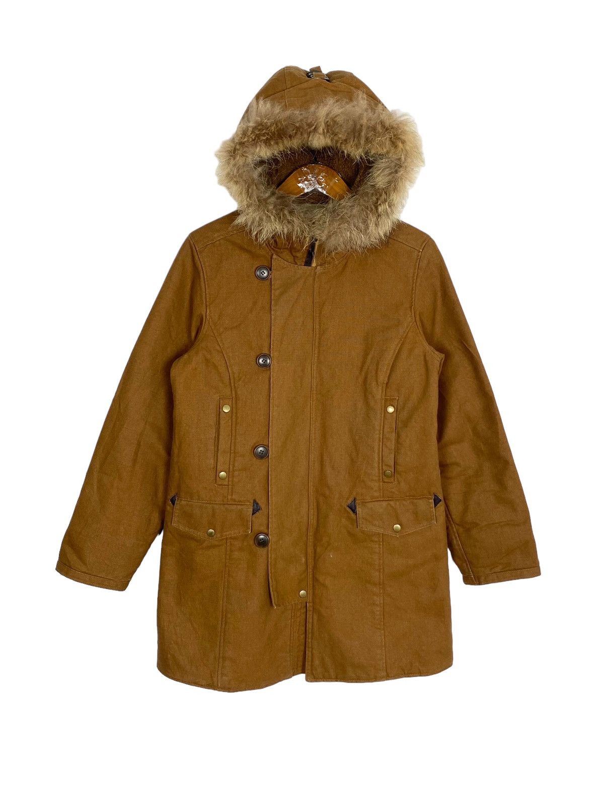 Vintage Rare‼️ Vintage In This Life Workwear Jacket Fur Hoodie Size US M / EU 48-50 / 2 - 1 Thumbnail