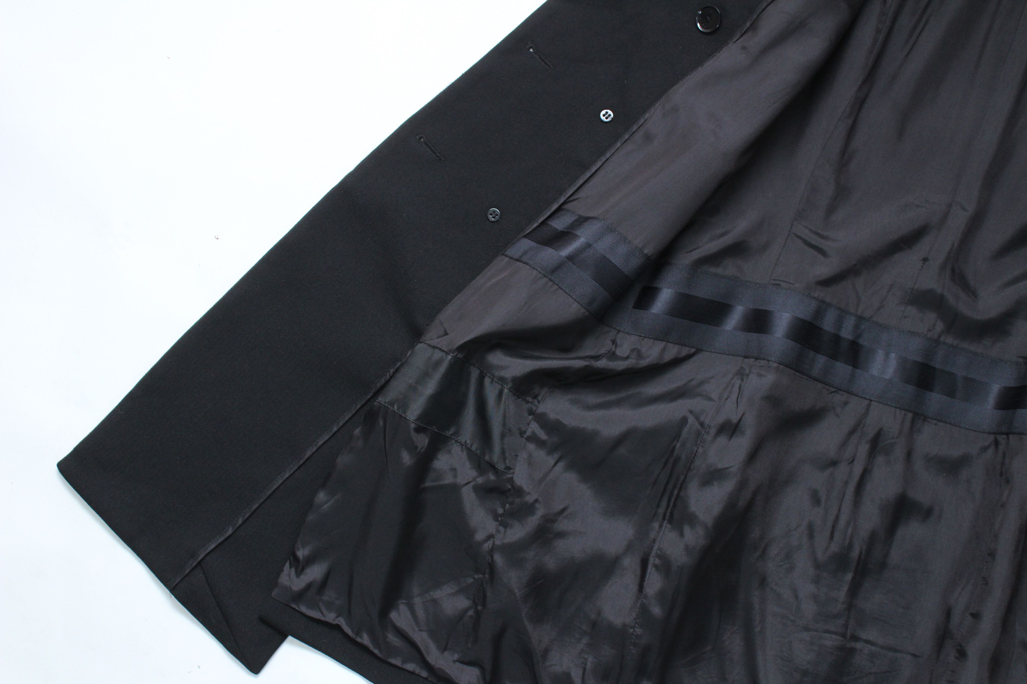 Dondup Dondup Black Wool Double-Breasted Coat Made in Italy Size M / US 6-8 / IT 42-44 - 10 Thumbnail