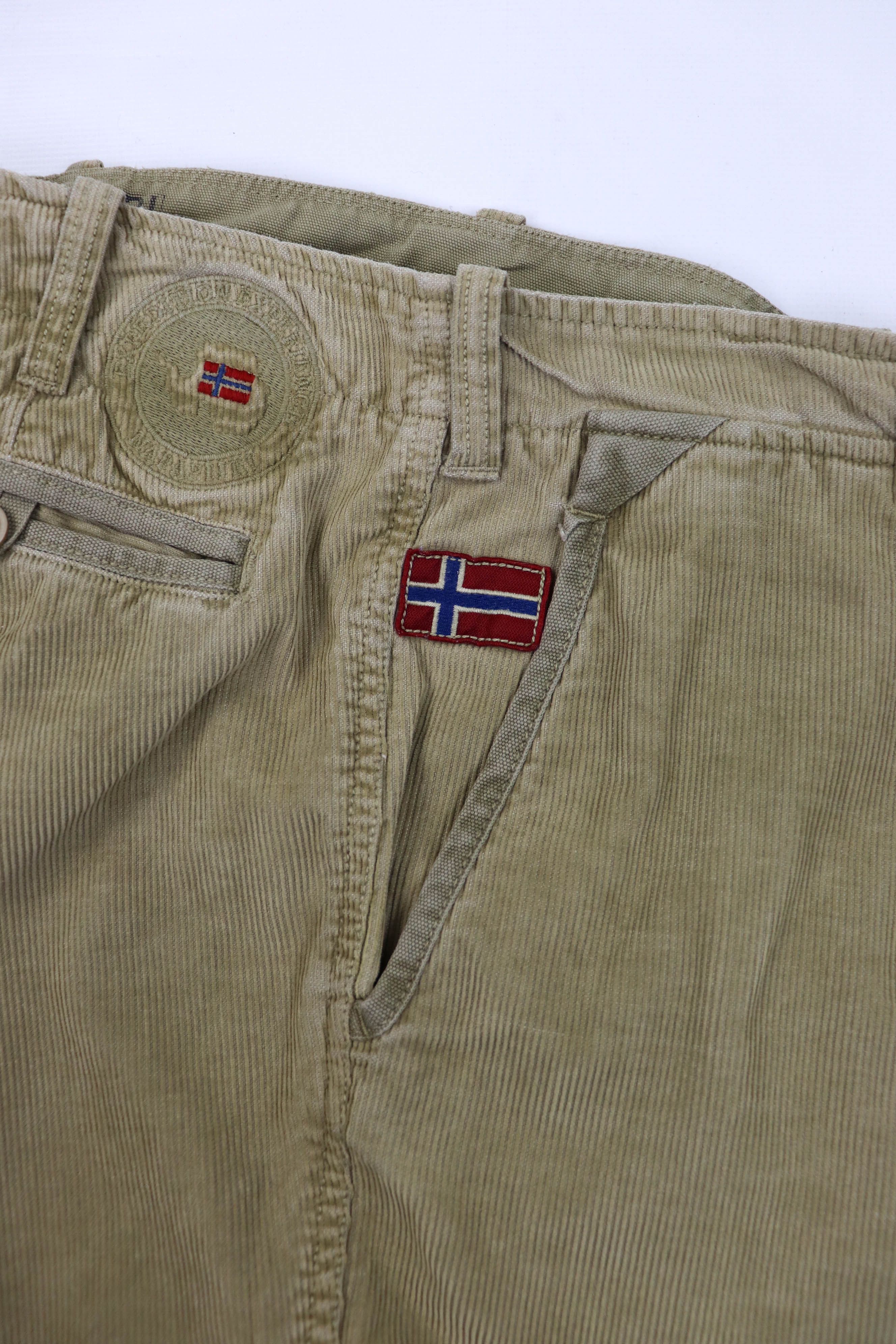 Napapijri Napapijri Sand Beige Corduroy Trousers Pants Size US 36 / EU 52 - 10 Thumbnail