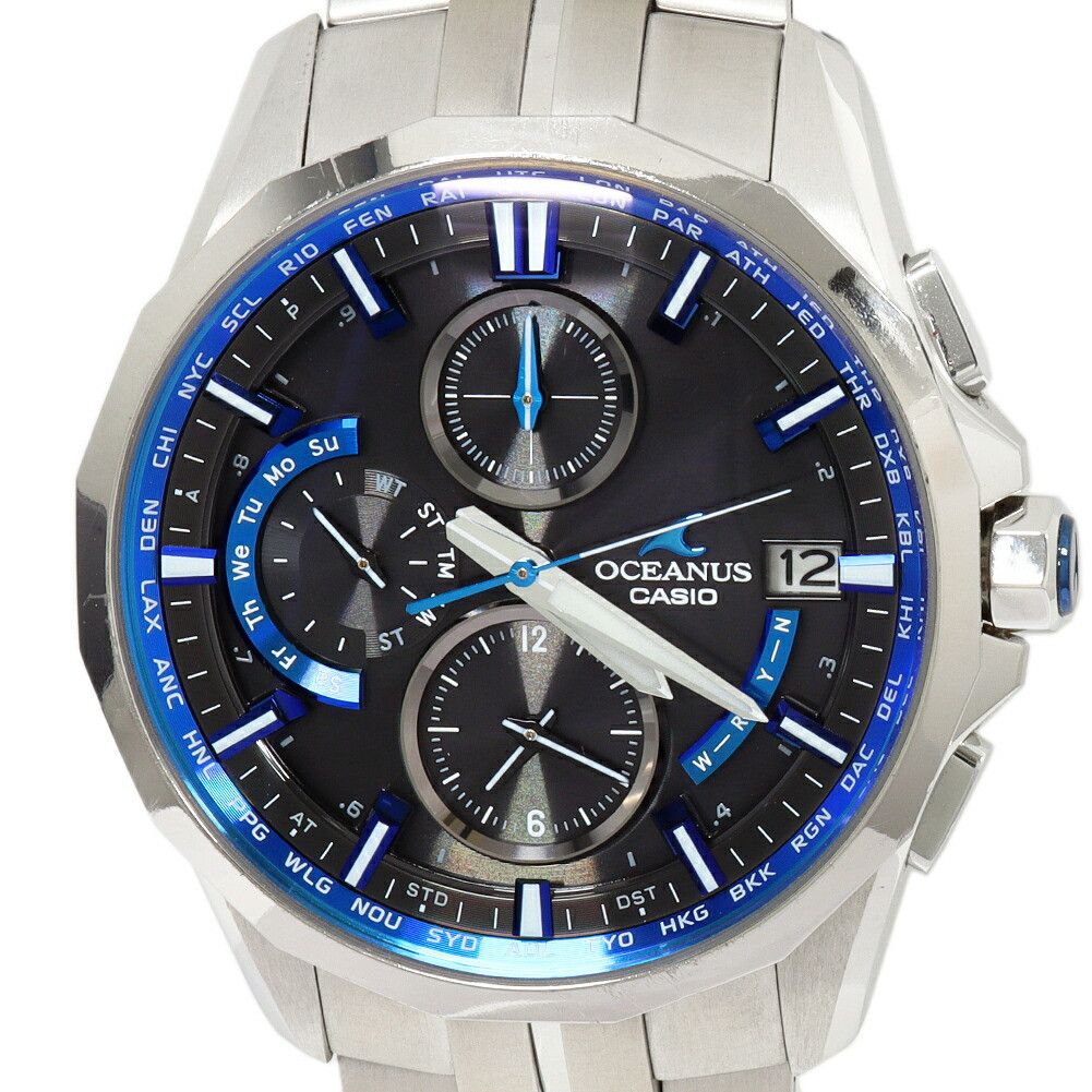 Other Casio Black Dial Oceanus Manta Watch Ocw-S3000-1Ajf Metal Quartz Ocw-S3000-1Ajf, Men's