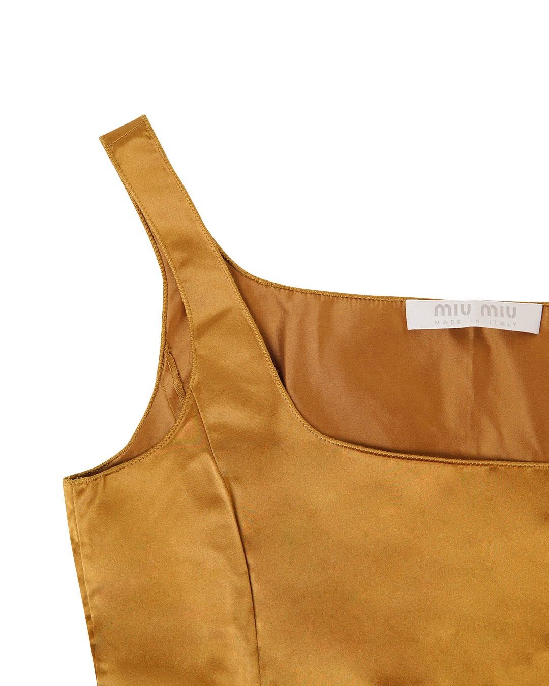Miu Miu Miu Miu S/S1998 Gold Satin Corset Top Size M / US 6-8 / IT 42-44 - 4 Thumbnail